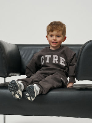 KIDS CTRE SWEATSHIRT - BROWN