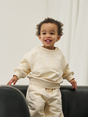 KIDS CTRE SWEATSHIRT - BUTTERMILK