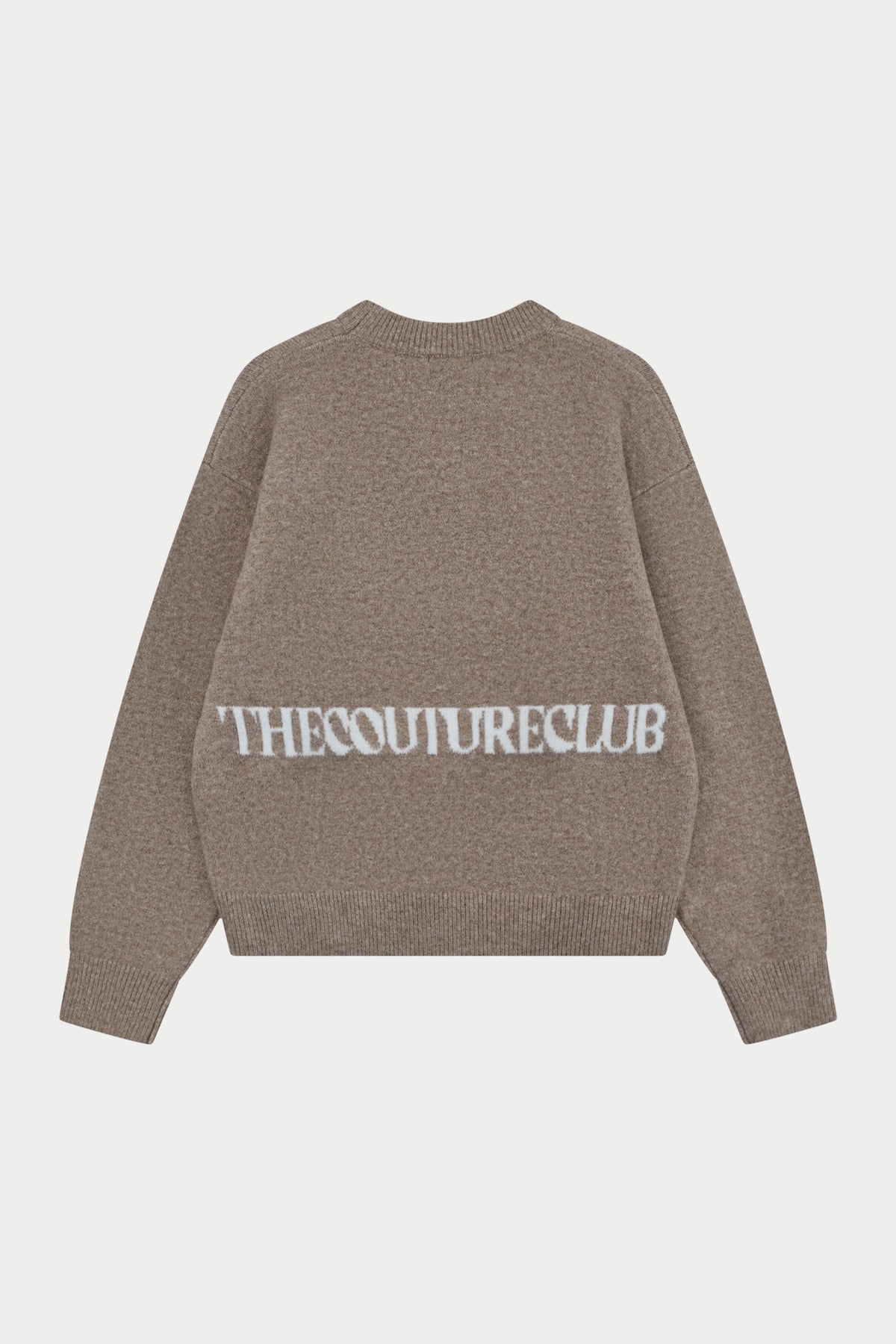 COPYRIGHT BRUSHED KNIT JUMPER - BEIGE