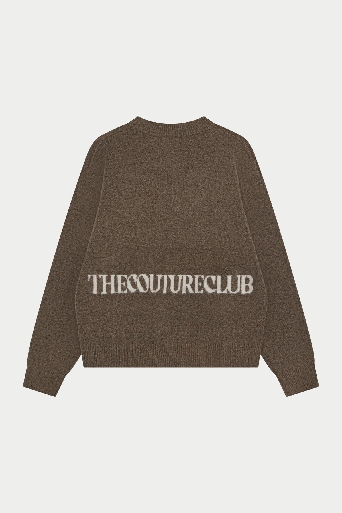 COPYRIGHT BRUSHED KNIT JUMPER - BROWN