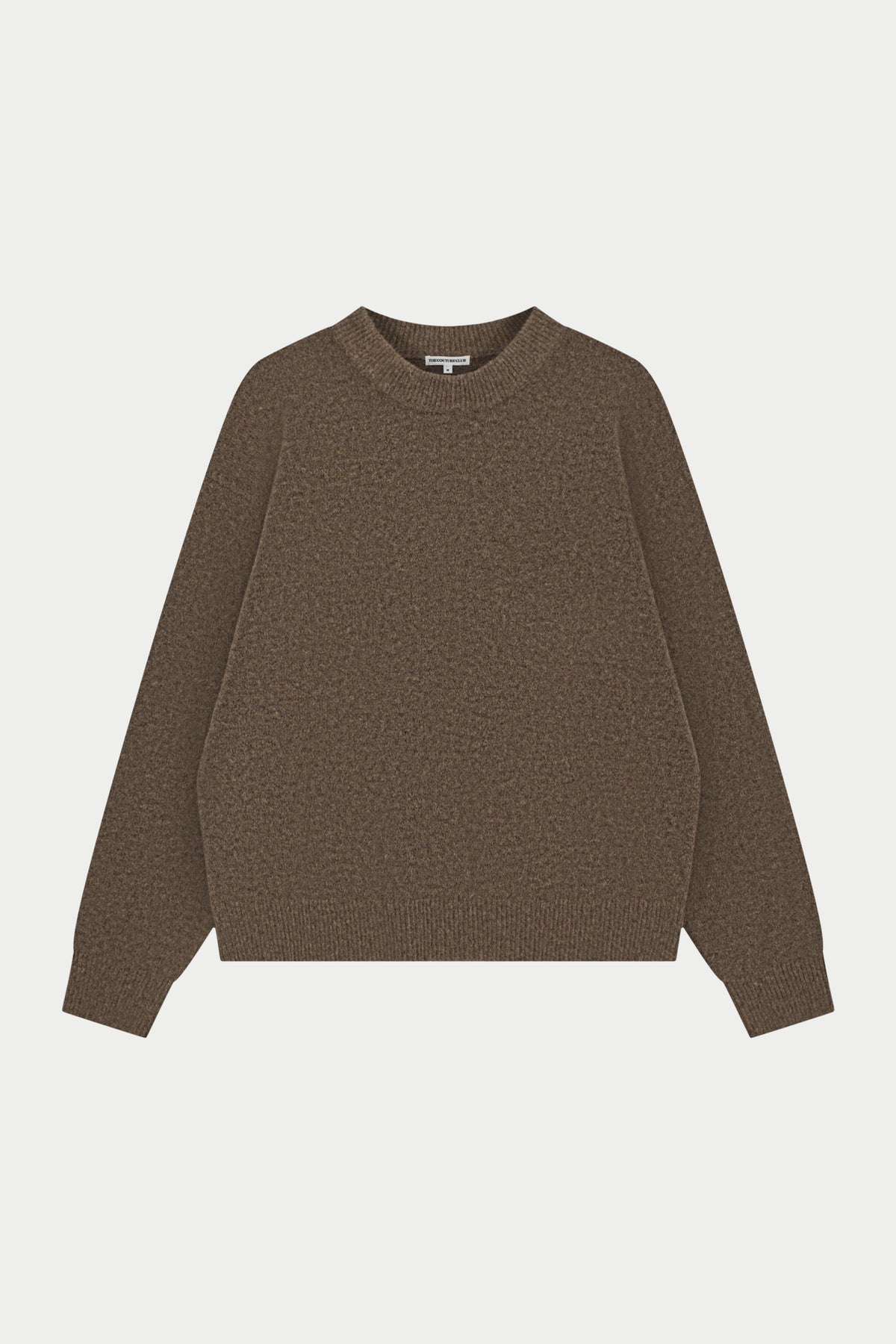 COPYRIGHT BRUSHED KNIT JUMPER - BROWN