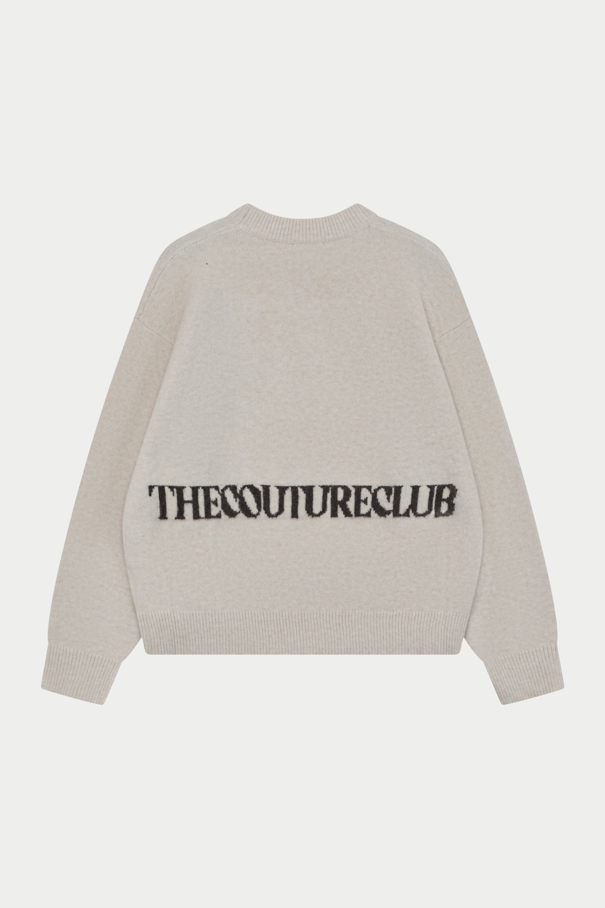COPYRIGHT BRUSHED KNIT JUMPER - OFF WHITE