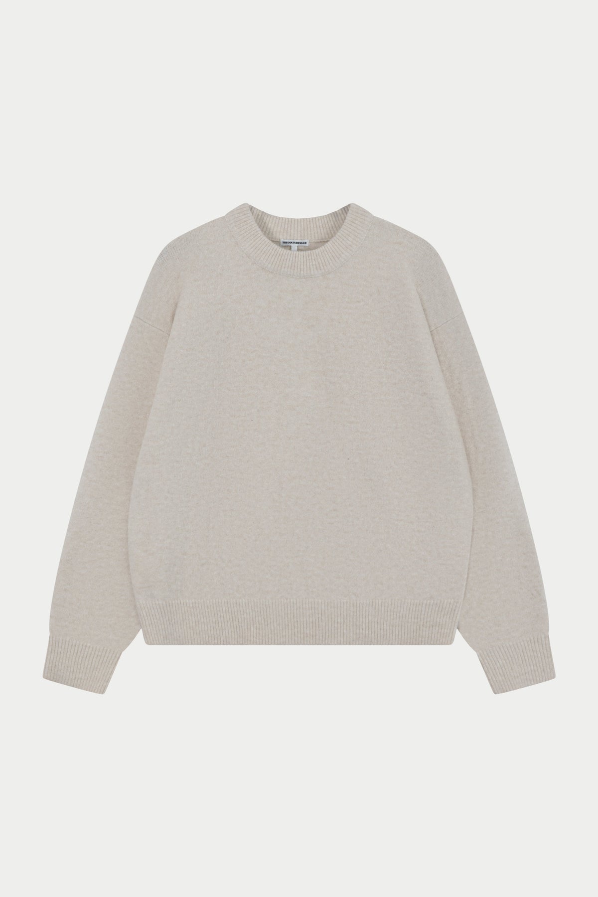 COPYRIGHT BRUSHED KNIT JUMPER - OFF WHITE