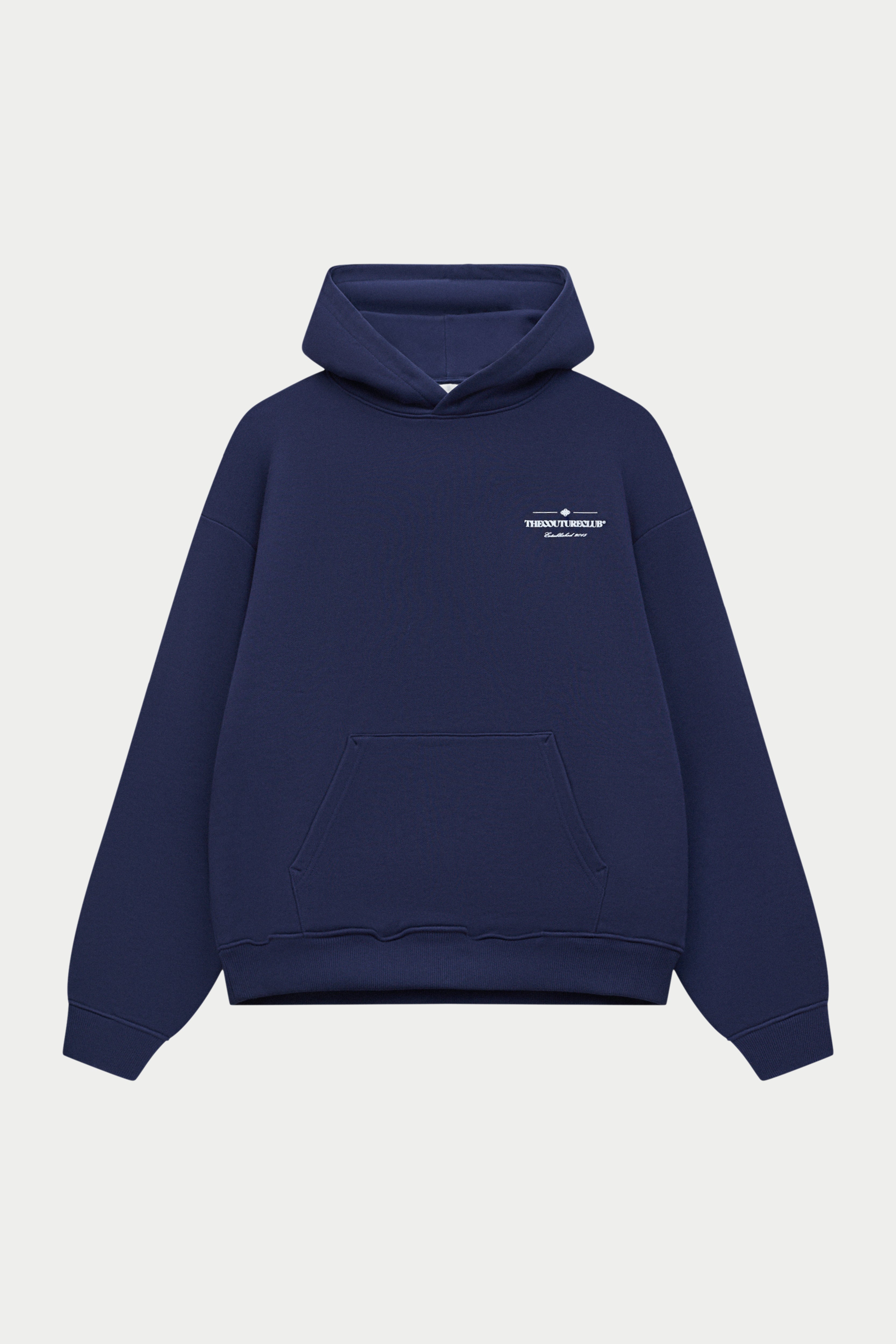 MULTI FONT GRAPHIC HOODIE - NAVY