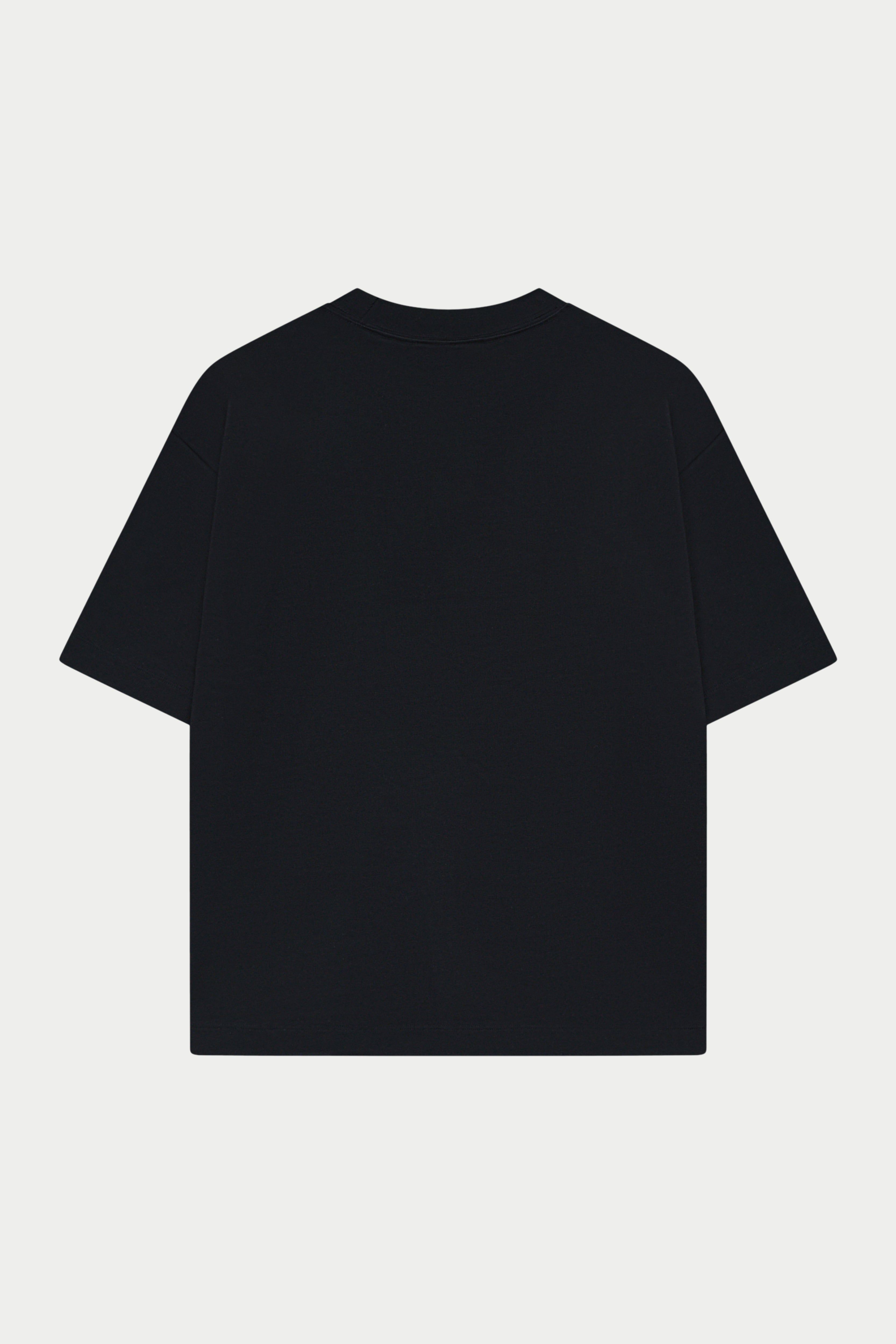 APPLIQUE MONOGRAM EMBLEM T-SHIRT - BLACK