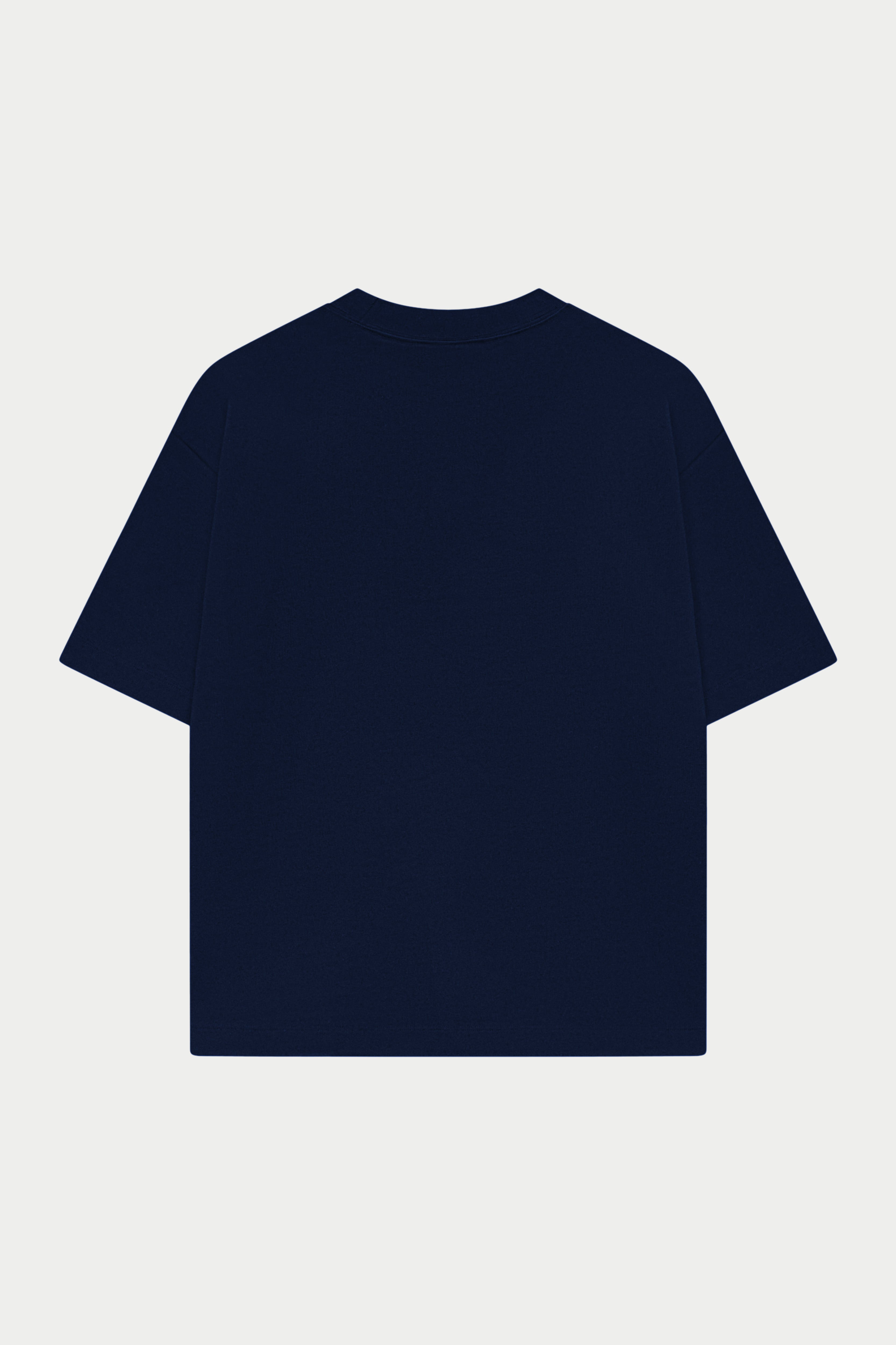 APPLIQUE MONOGRAM EMBLEM T-SHIRT - NAVY