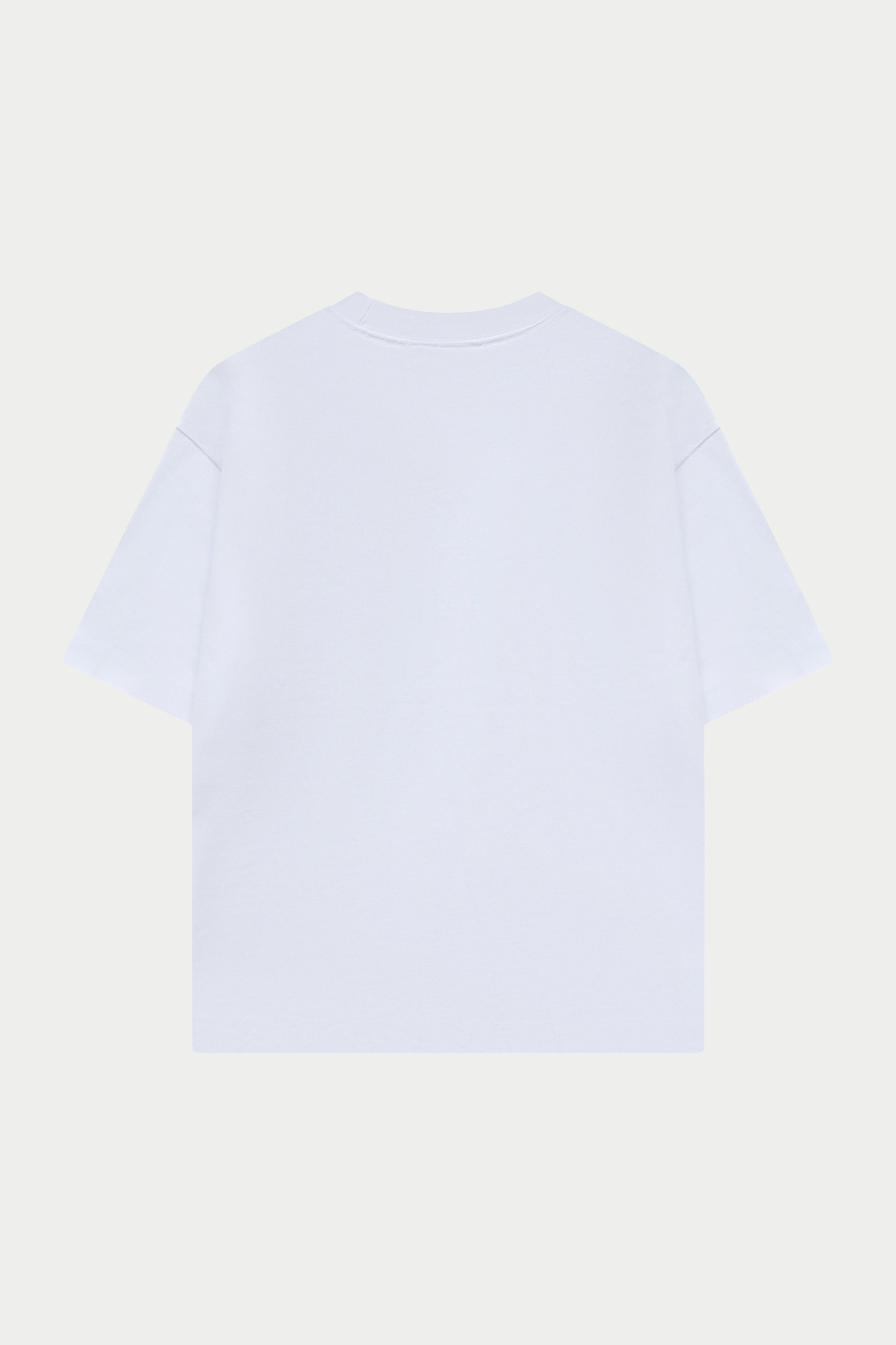 APPLIQUE MONOGRAM EMBLEM T-SHIRT - WHITE