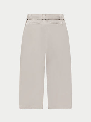SMART BARREL TROUSER - STONE