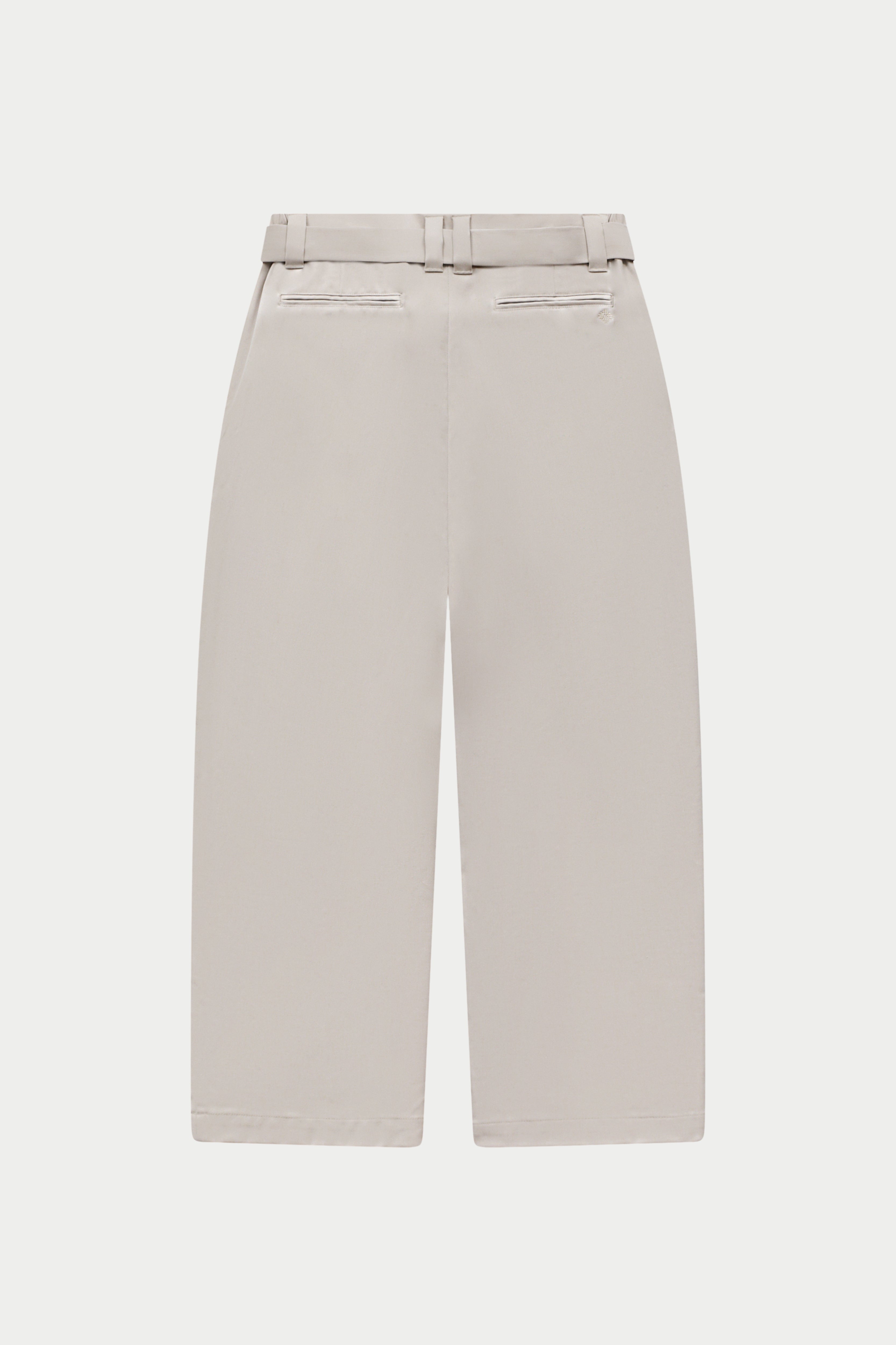 SMART BARREL TROUSER - STONE