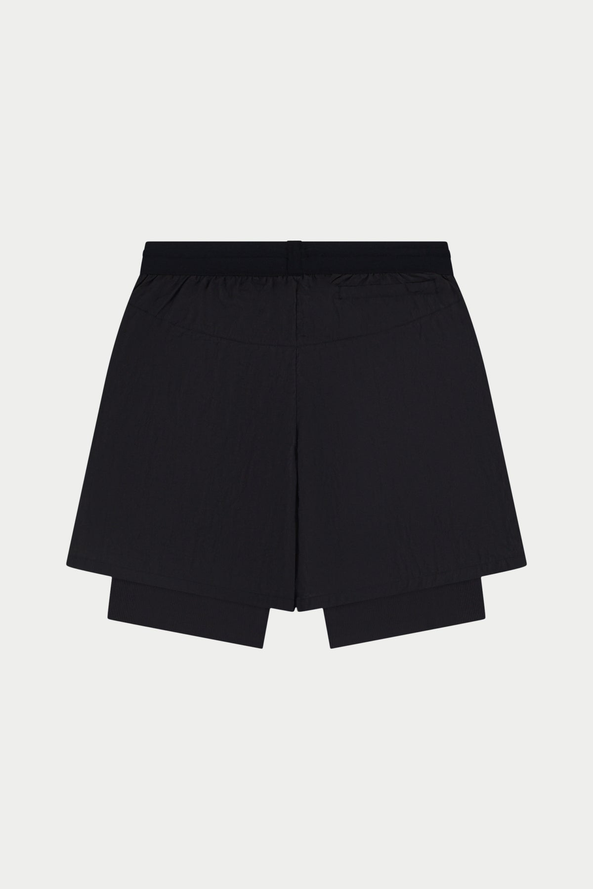 2-1 TRANSPARENT RUN SHORT - BLACK