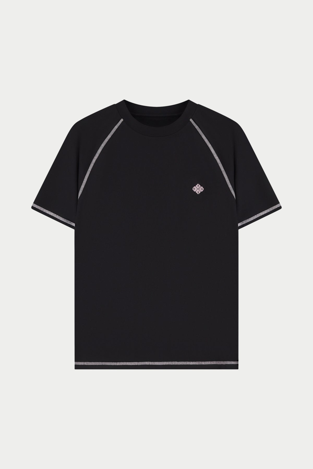 SHORT SLEEVE TRAINING TOP - BLACK PINK