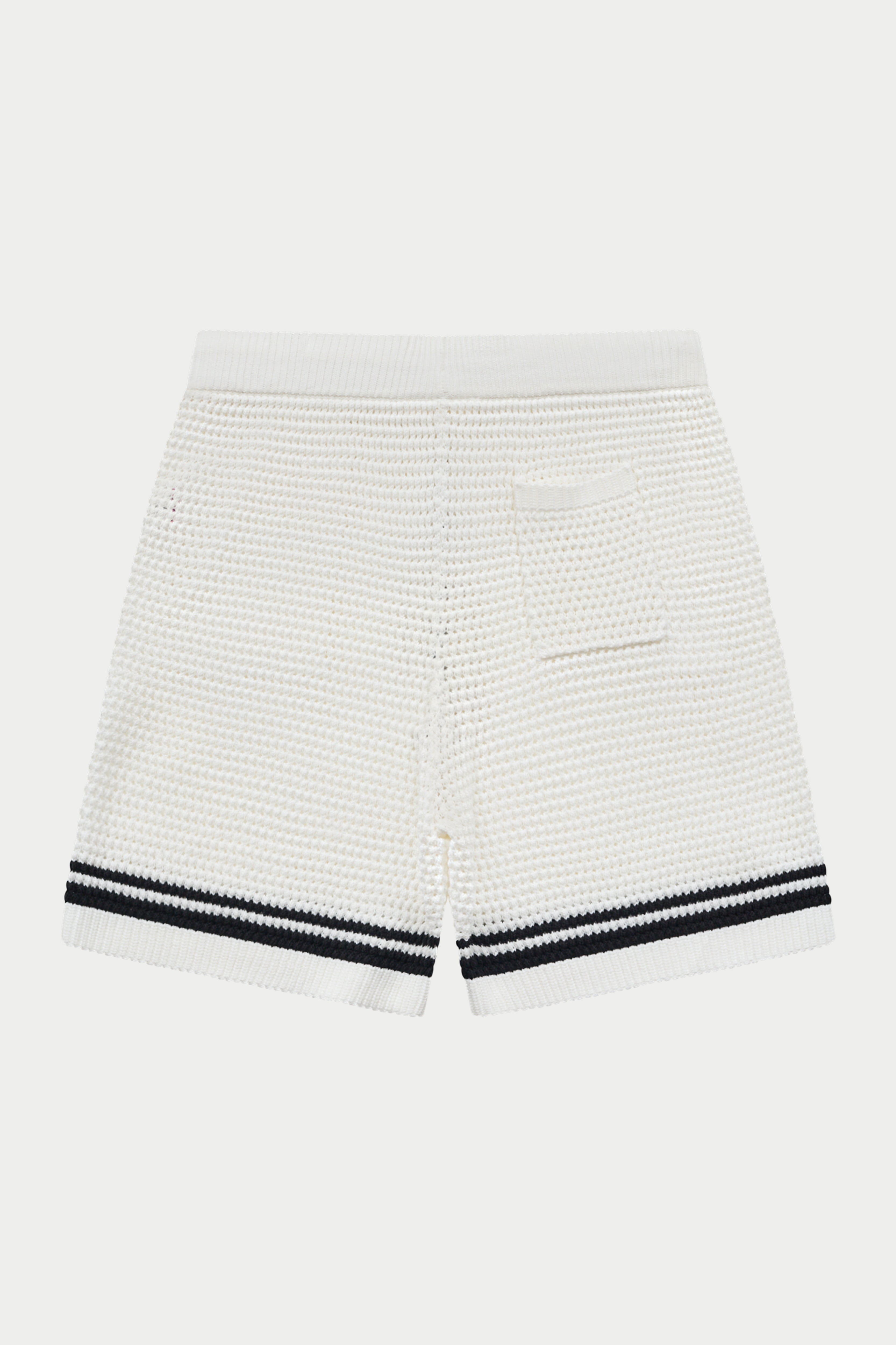 CROCHET KNITTED SHORTS - WHITE