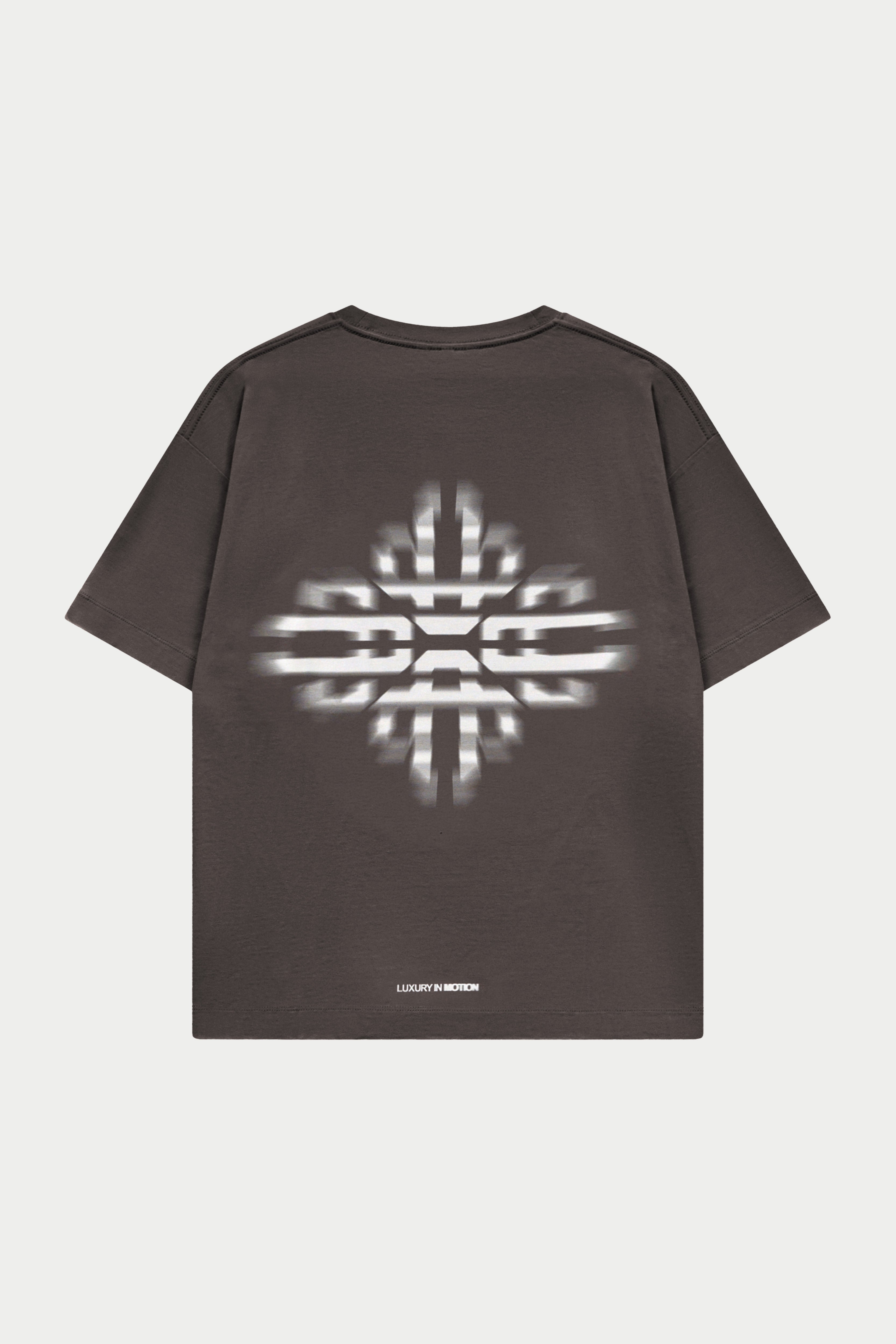 LUXURY IN MOTION GRAPHIC T-SHIRT - BROWN