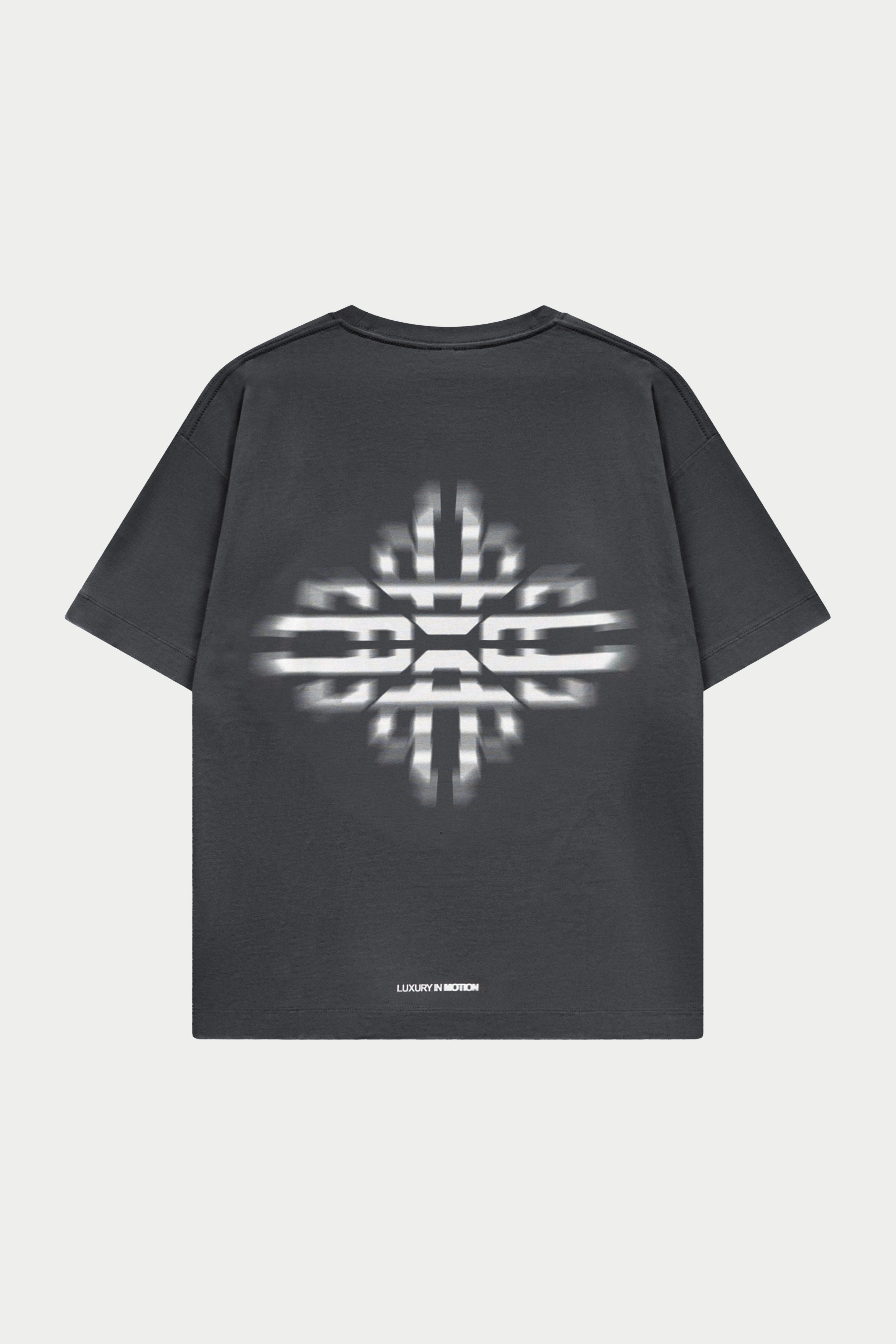 LUXURY IN MOTION GRAPHIC T-SHIRT - CHARCOAL