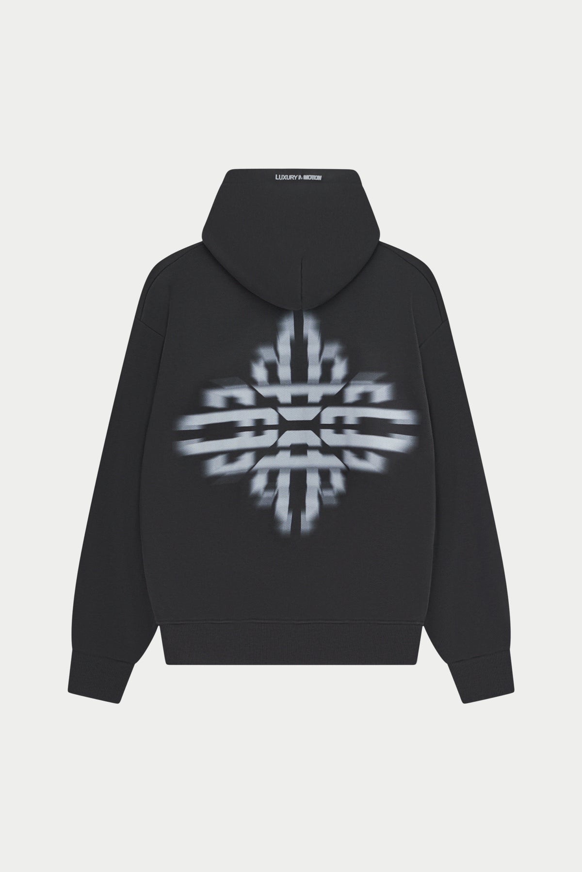 LUXURY IN MOTION GRAPHIC HOODIE - CHARCOAL