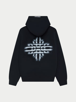 LUXURY IN MOTION GRAPHIC HOODIE - BLACK
