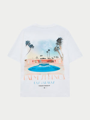 ART DECO PALM SPRINGS T-SHIRT - OFF WHITE