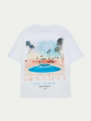 ART DECO PALM SPRINGS T-SHIRT - OFF WHITE