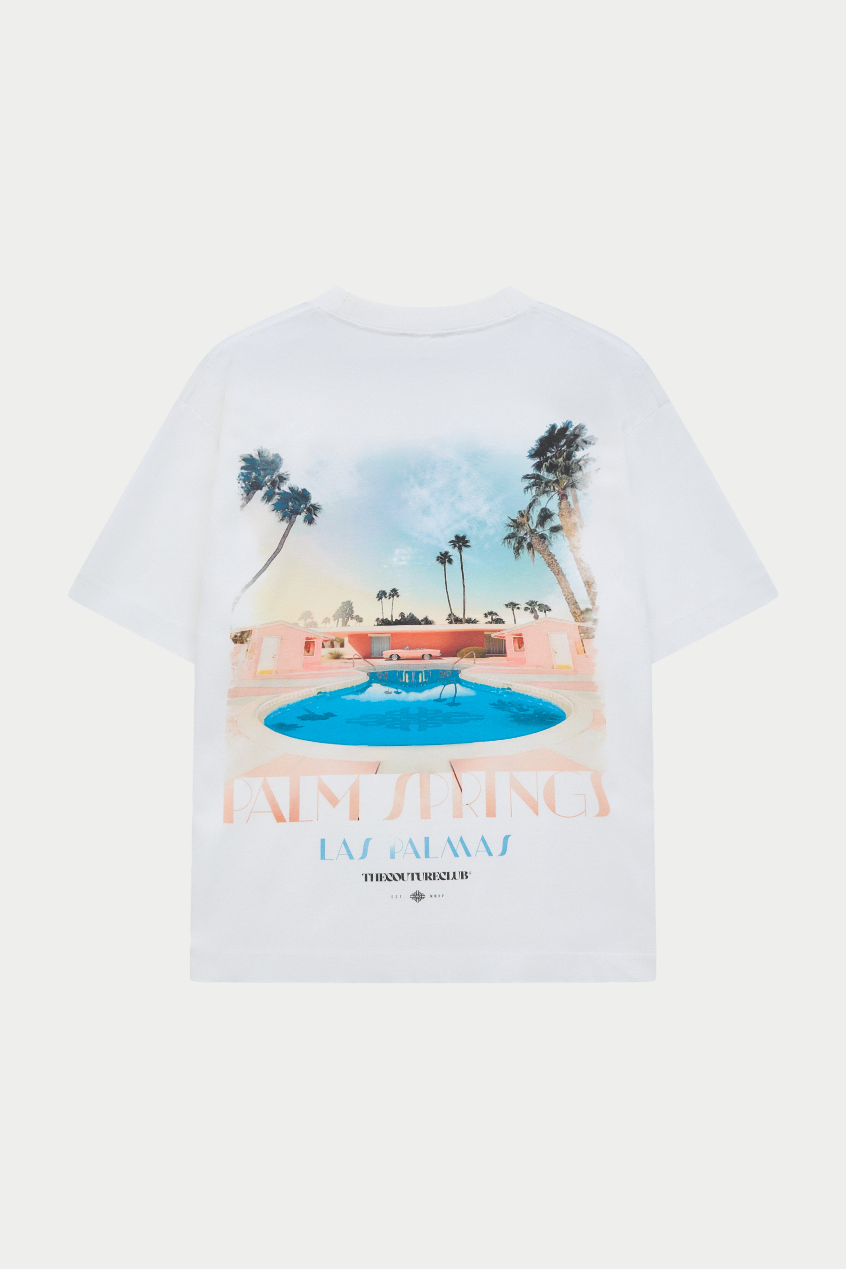 ART DECO PALM SPRINGS T-SHIRT - OFF WHITE