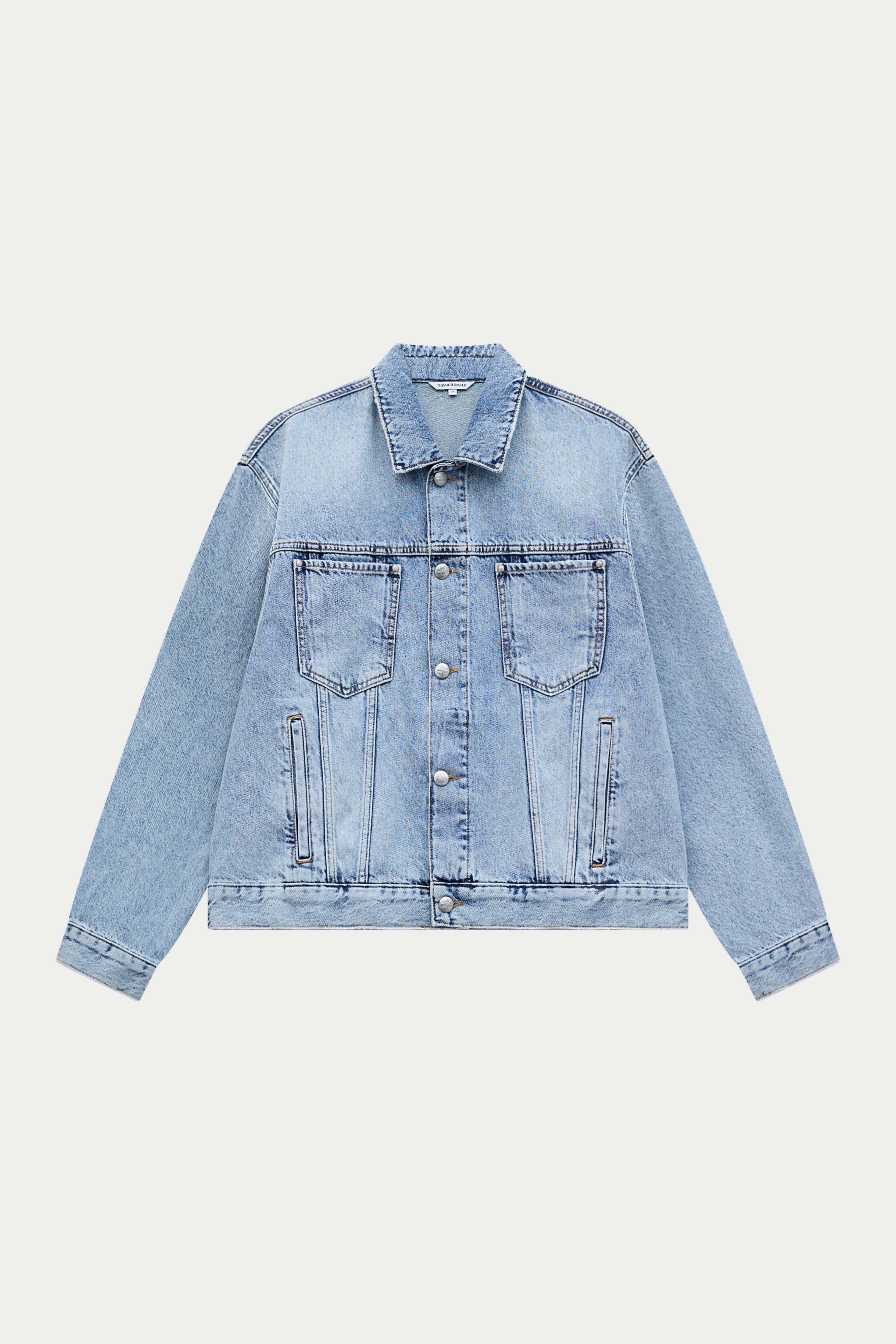 WASHED DENIM TRUCKER JACKET - BLUE WASH