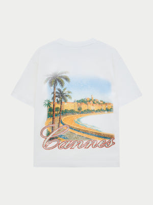 VINTAGE CANNES GRAPHIC T-SHIRT - OFF WHITE