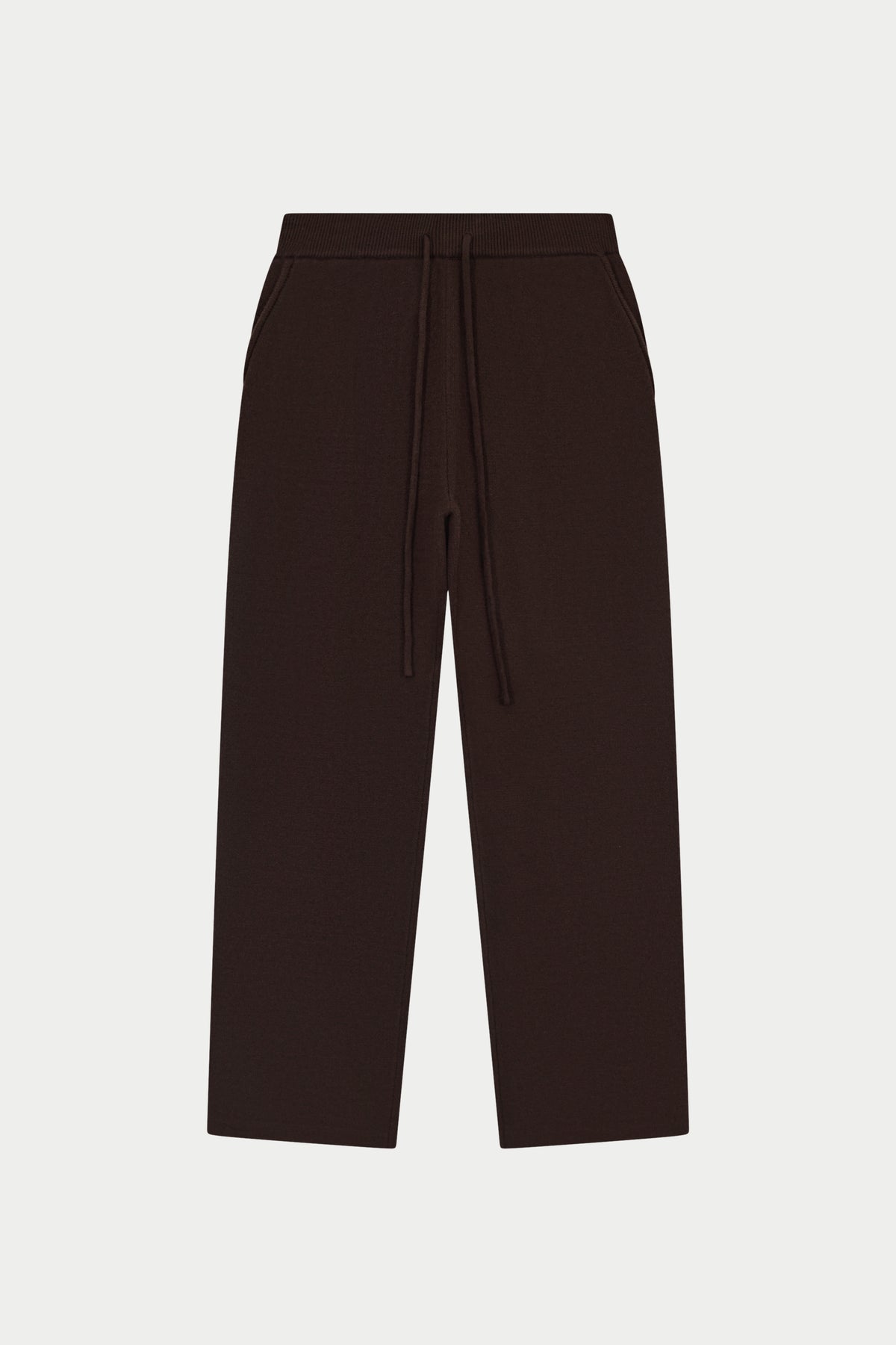 COMPACT KNIT COPYRIGHT JOGGERS - BROWN