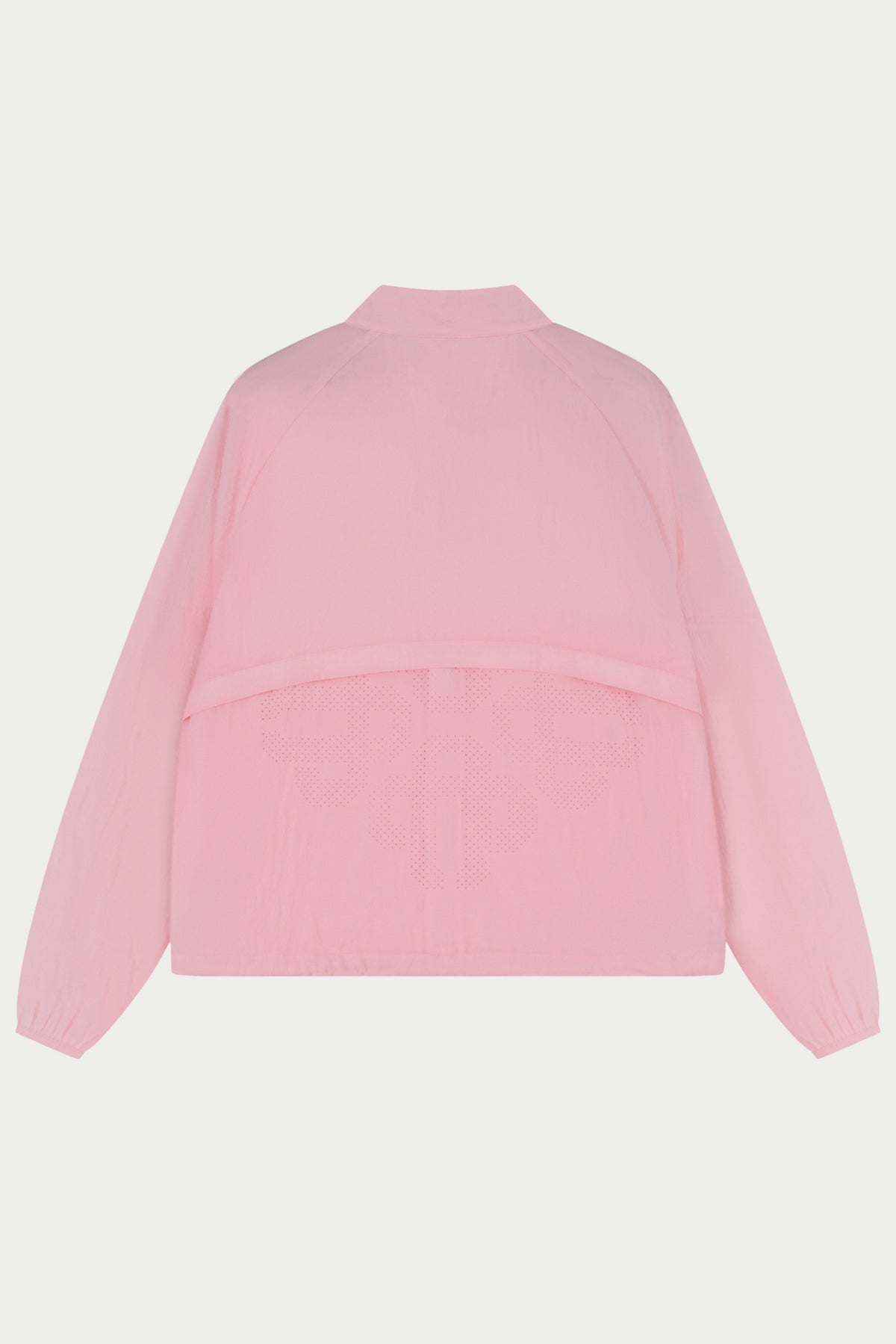 TRANSLUCENT FUNNEL NECK WINDBREAKER - PINK