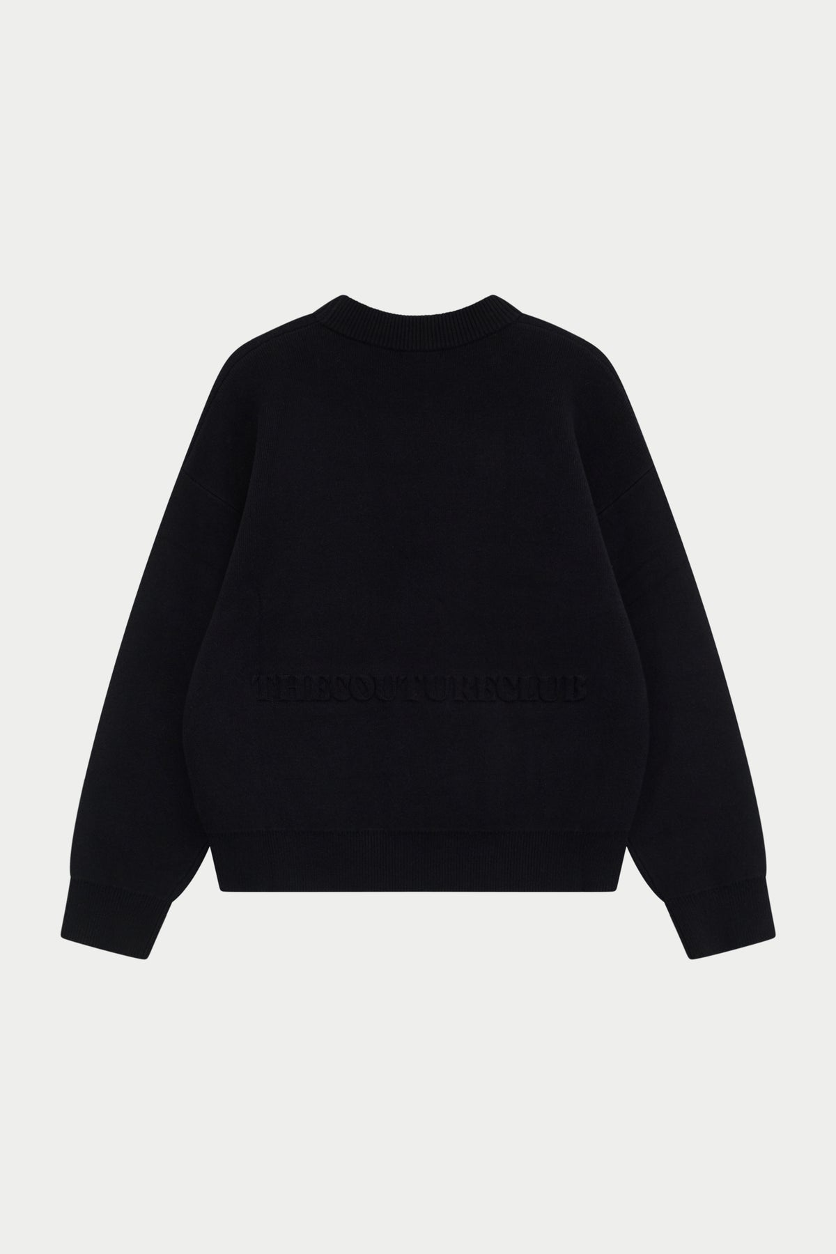 COMPACT KNIT COPYRIGHT CREW - BLACK