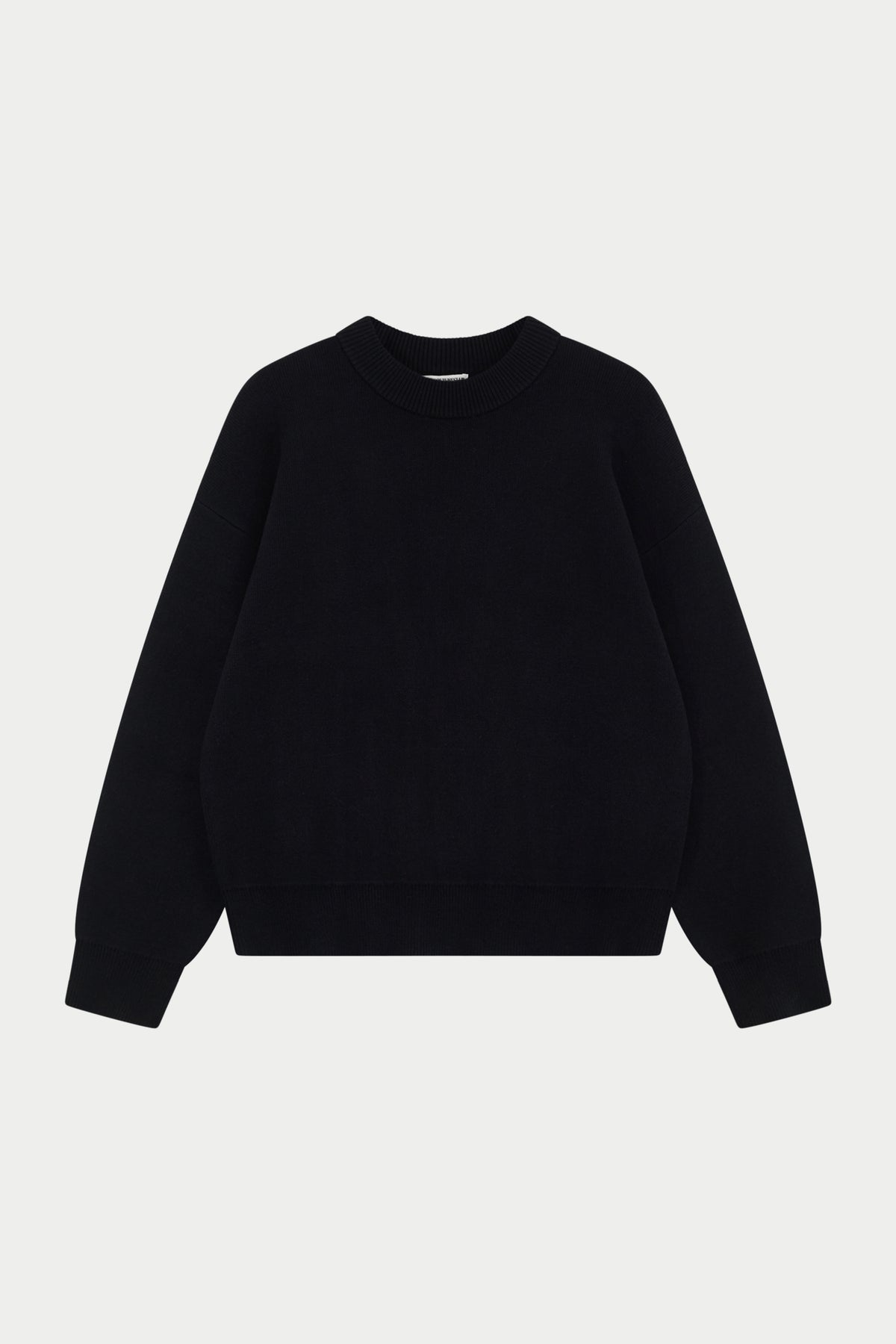 COMPACT KNIT COPYRIGHT CREW - BLACK