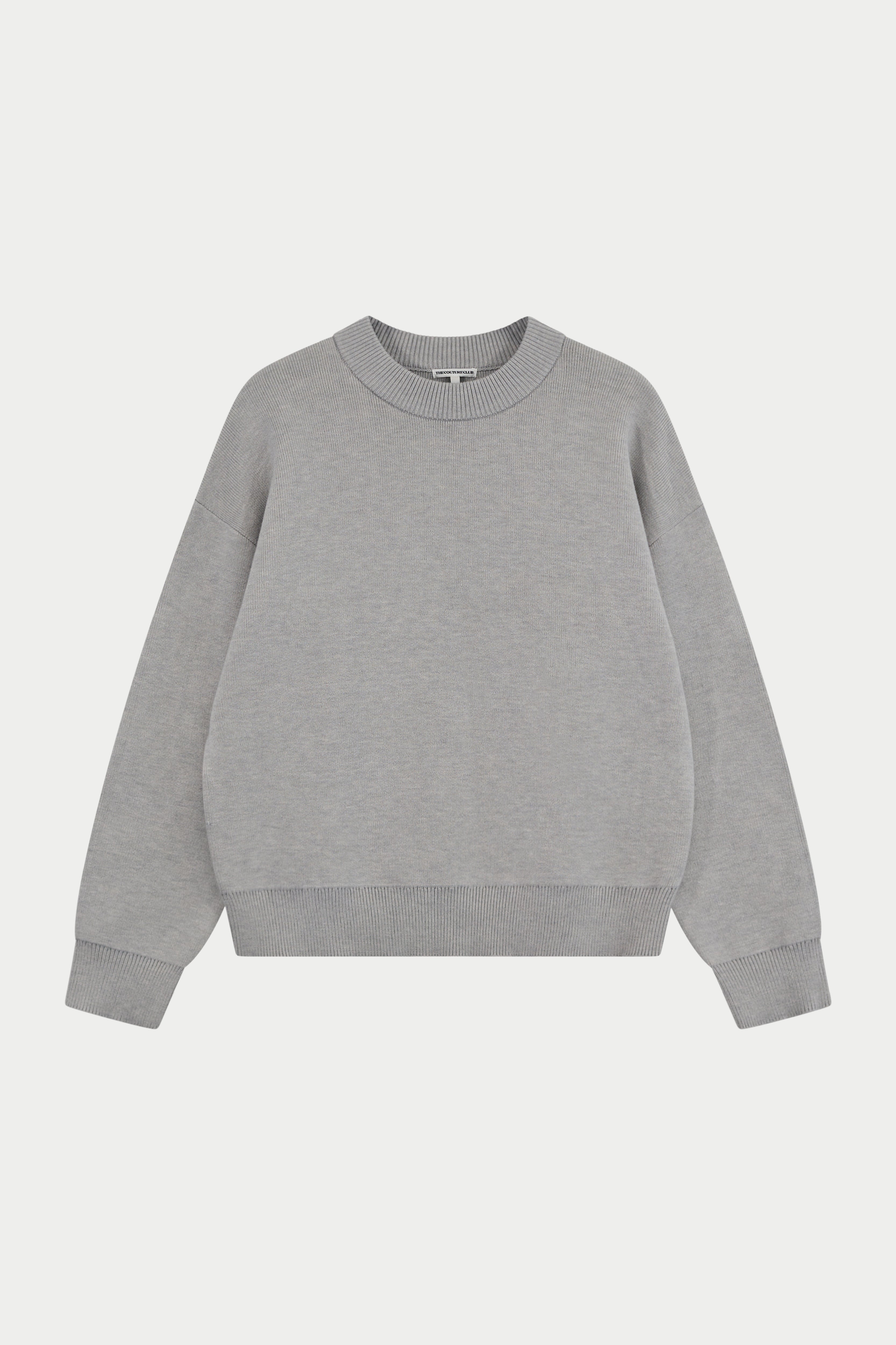 COMPACT KNIT COPYRIGHT CREW - GREY