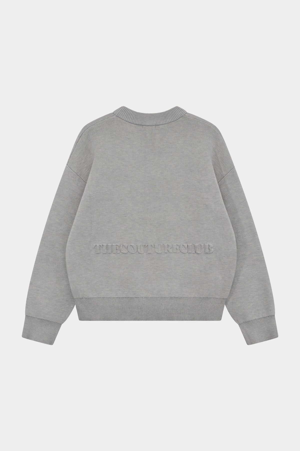 COMPACT KNIT COPYRIGHT CREW - GREY