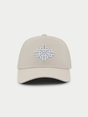 EMBLEM EMBROIDERY CAP - BEIGE