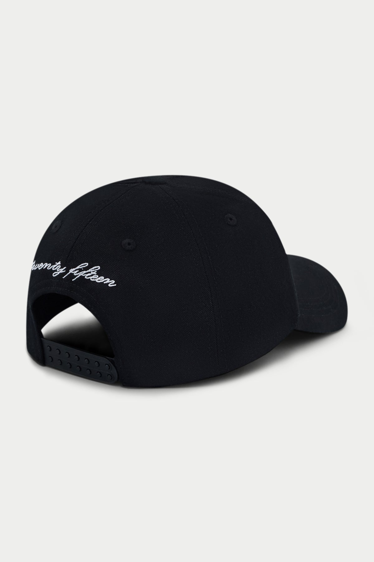 EMBLEM EMBROIDERY CAP - BLACK