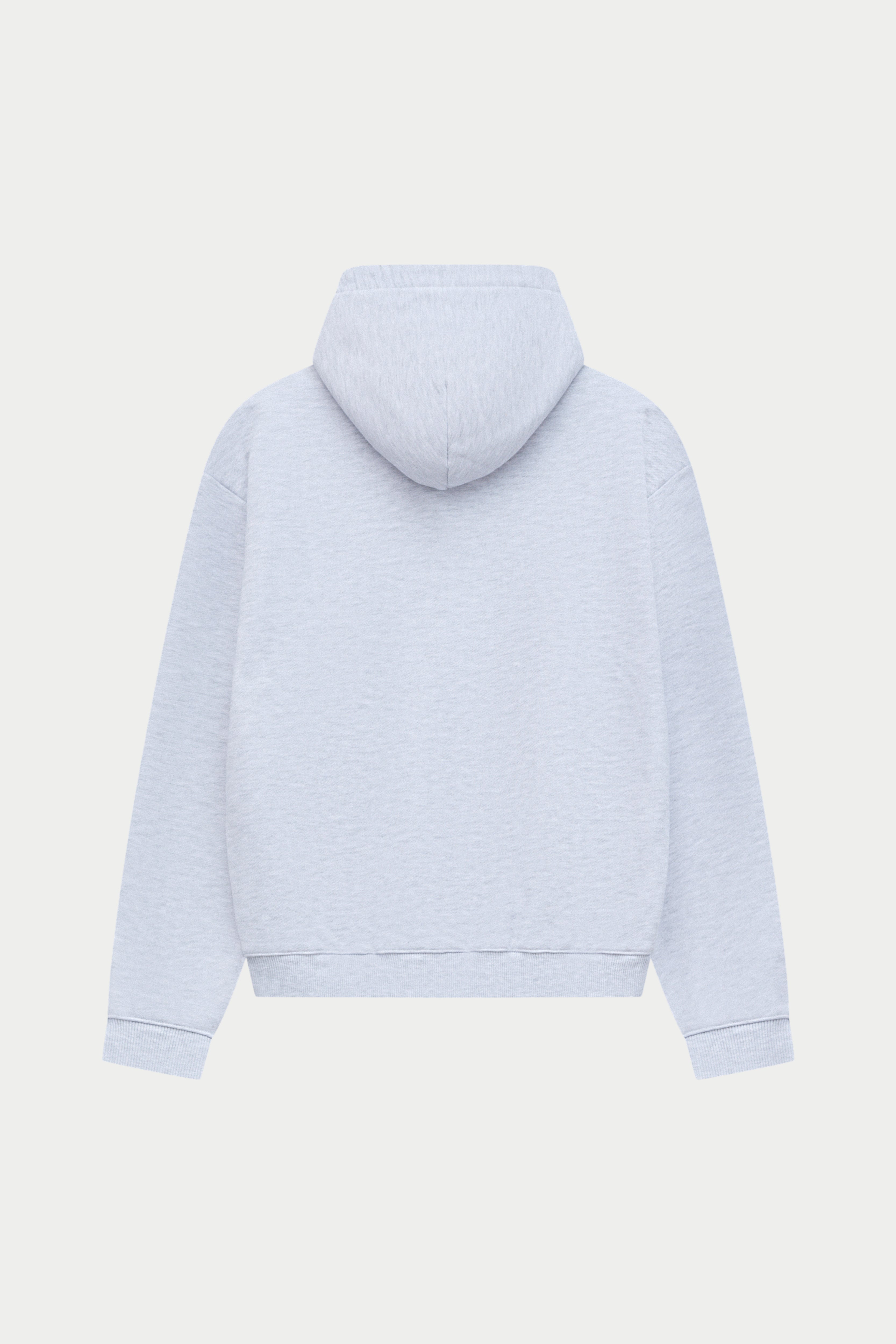 COPYRIGHT ZIP THROUGH HOODIE - GREY MARL