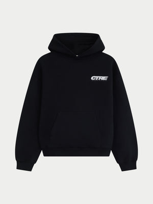 RETRO SPORT CTRE GRAPHIC HOODIE - BLACK