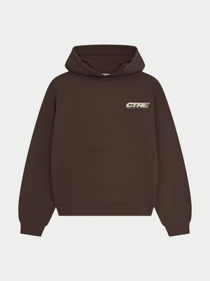 RETRO SPORT CTRE GRAPHIC HOODIE - BROWN