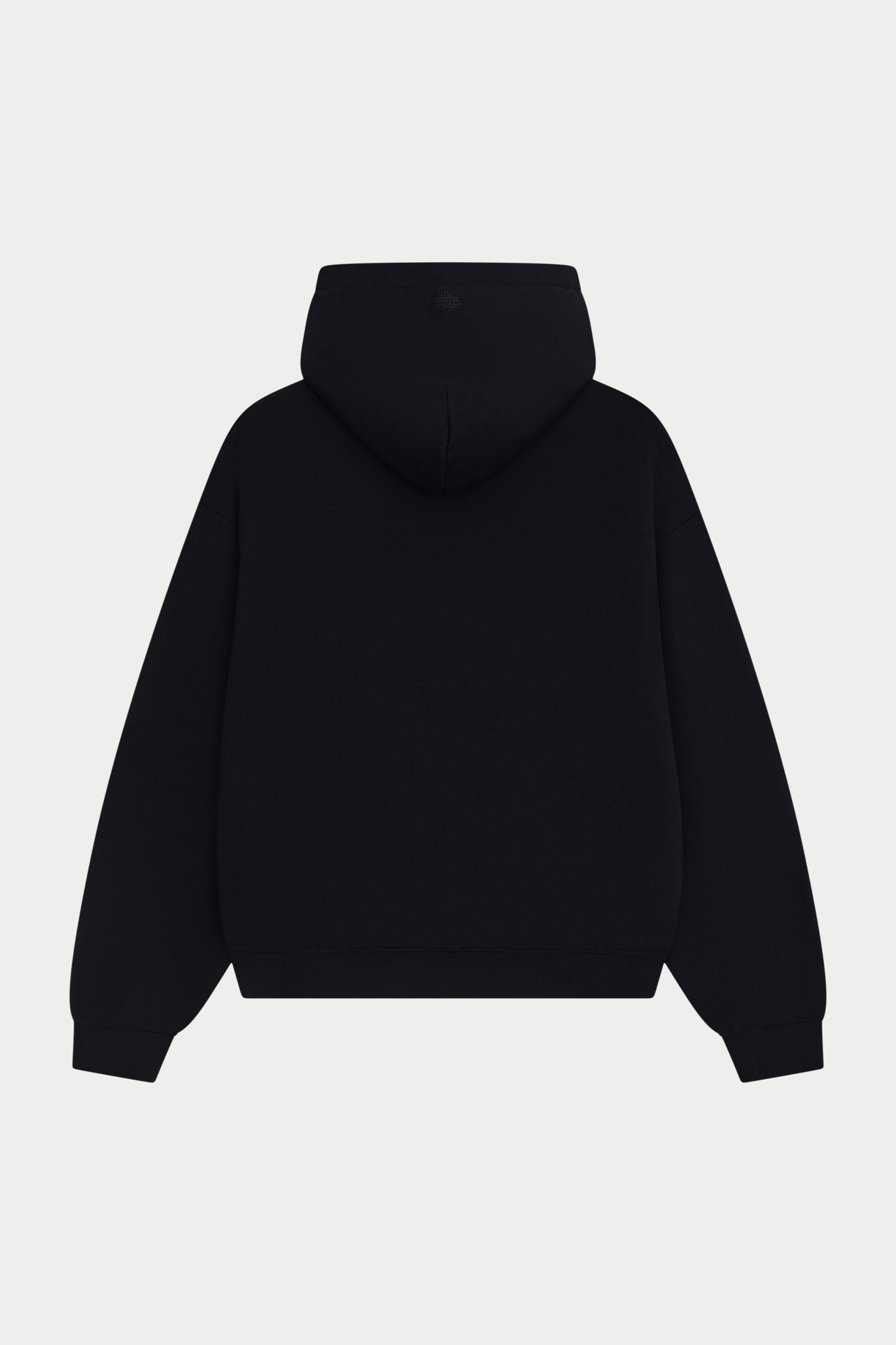 RETRO SPORT CTRE GRAPHIC ZIP THROUGH HOODIE - BLACK