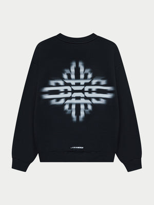 LUXURY IN MOTION GRAPHIC CREW - BLACK