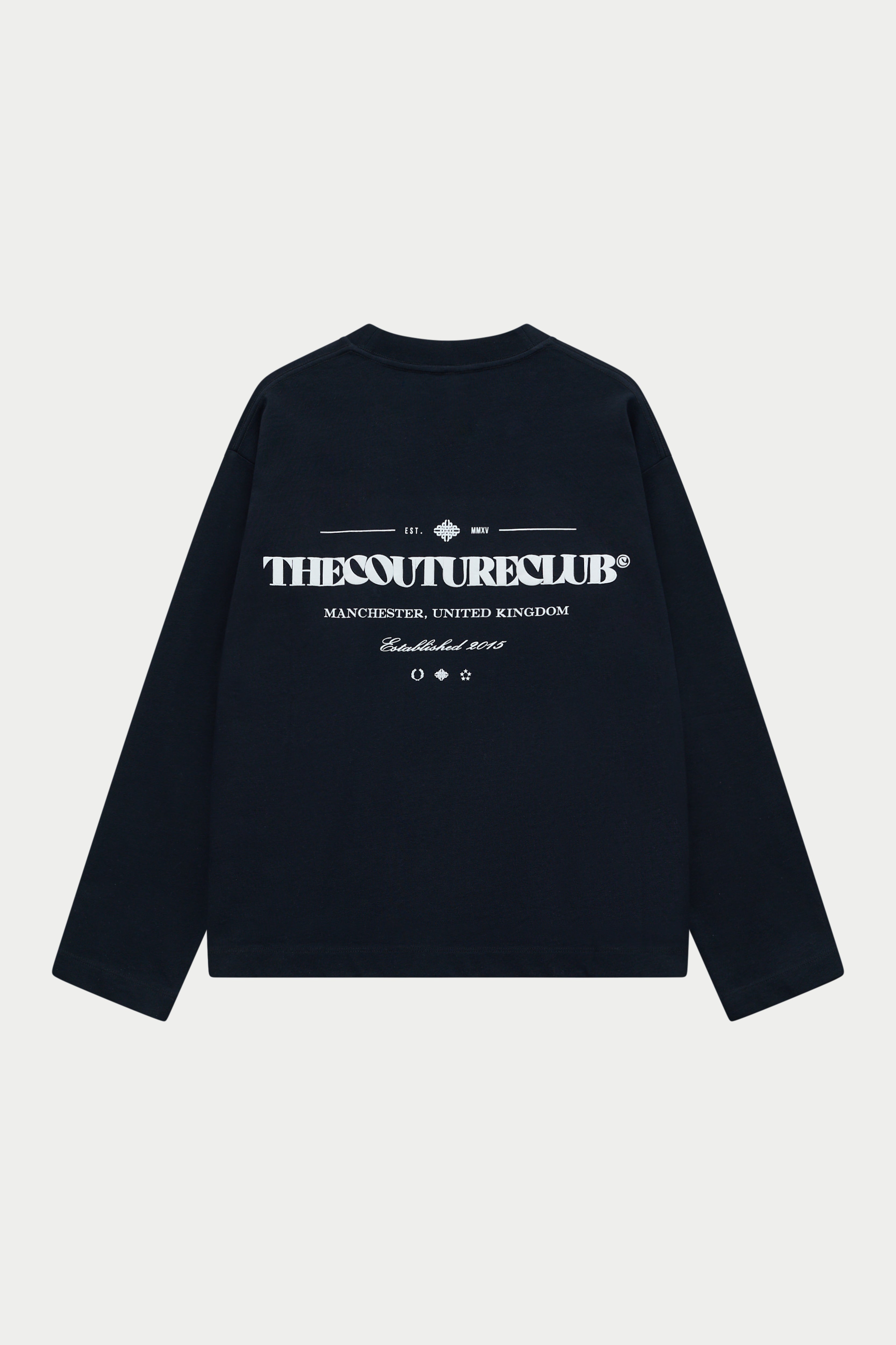 COPYRIGHT LONG SLEEVE T-SHIRT - BLACK WHITE