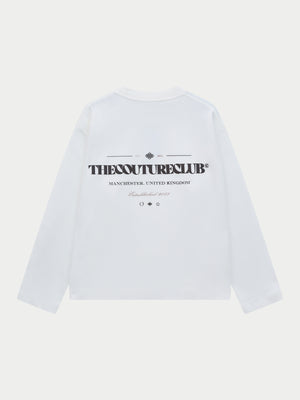 COPYRIGHT LONG SLEEVE T-SHIRT - OFF WHITE BROWN