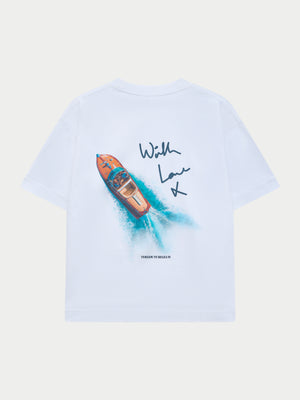 MONACO WITH LOVE GRAPHIC T-SHIRT - WHITE