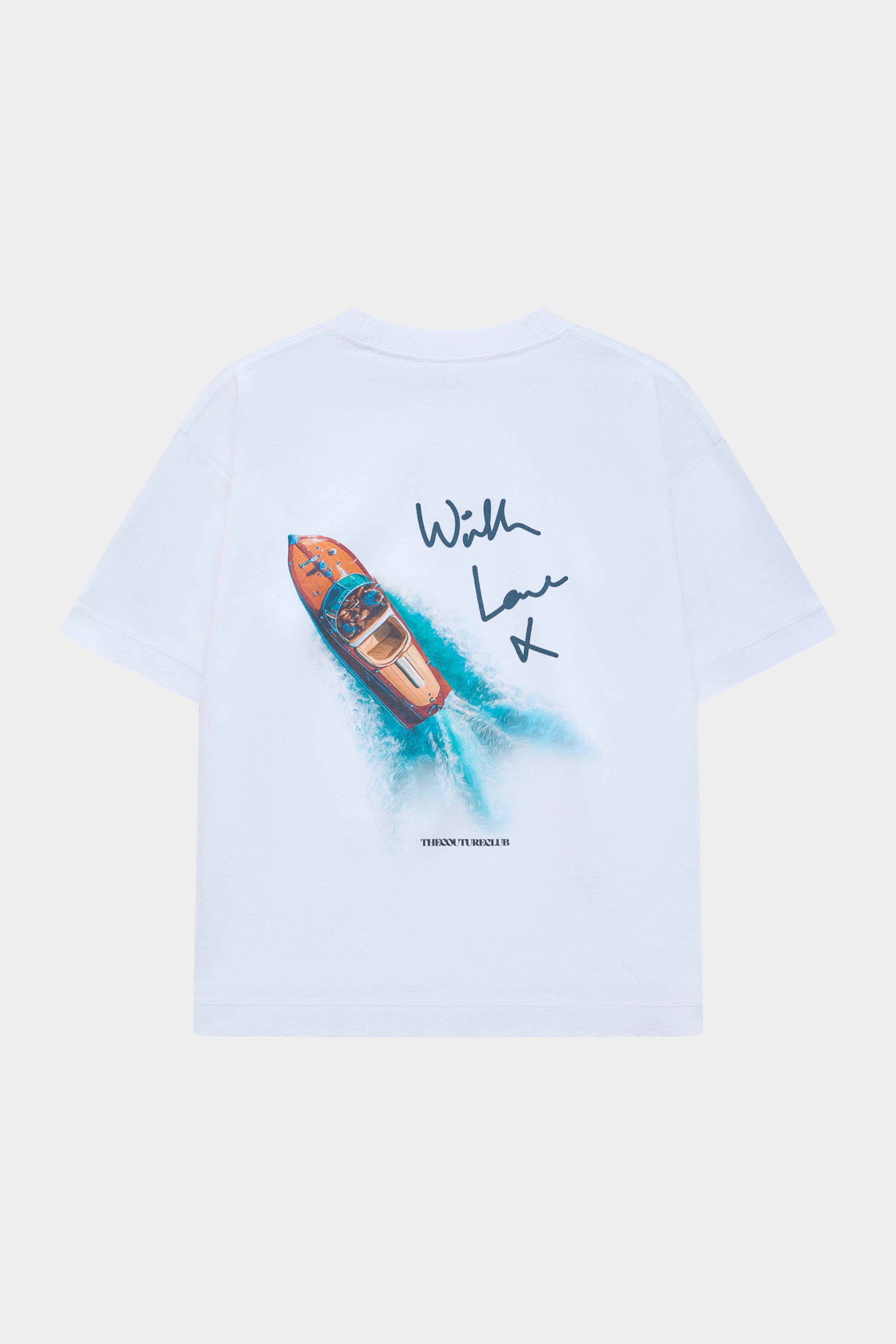 MONACO WITH LOVE GRAPHIC T-SHIRT - WHITE