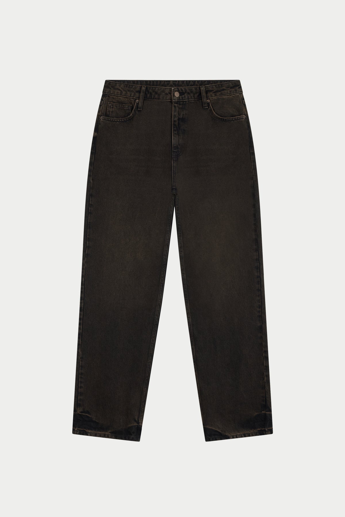 RELAXED STRAIGHT FIT JEAN - WASHED BROWN