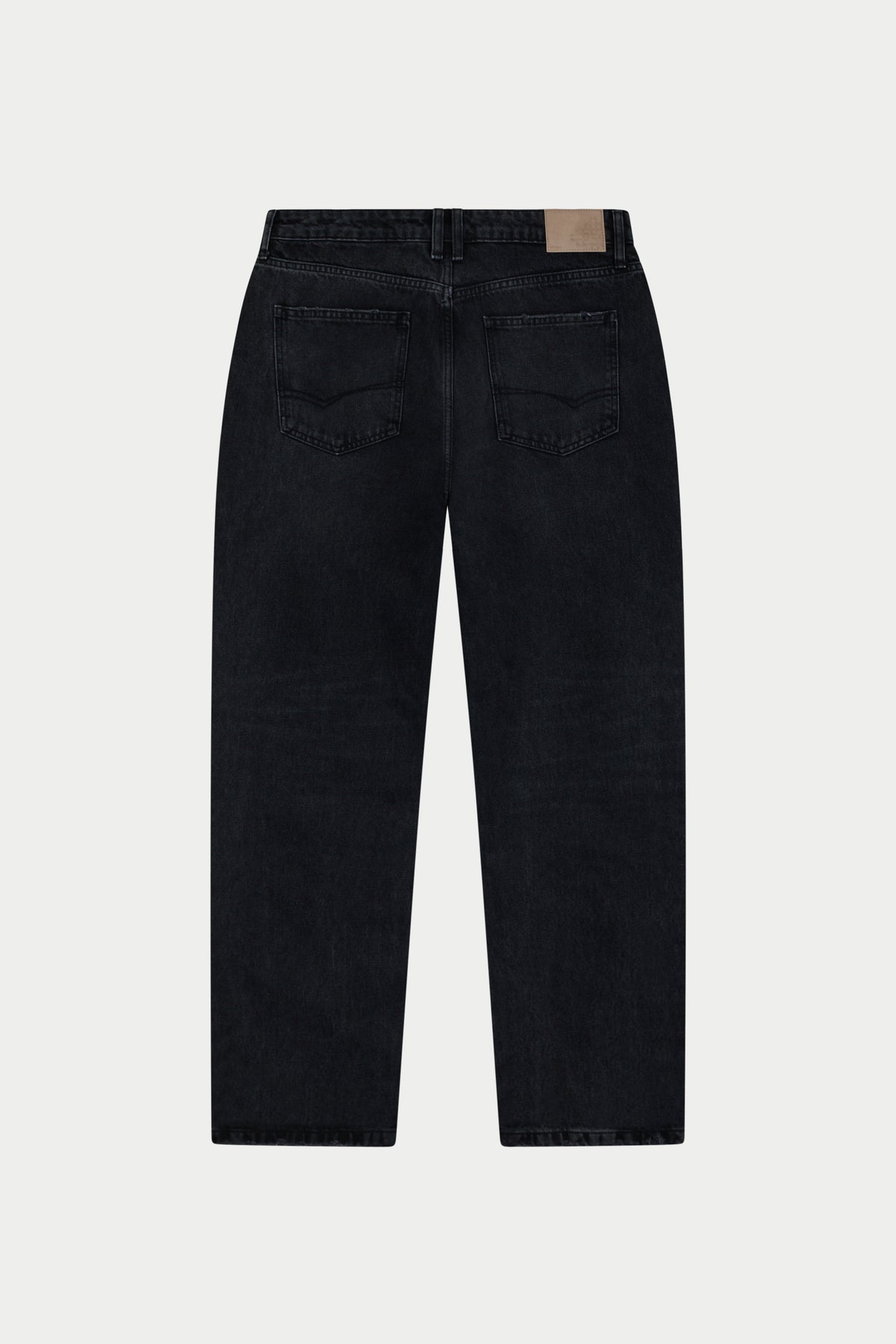 RELAXED STRAIGHT FIT JEAN - WASHED BLACK