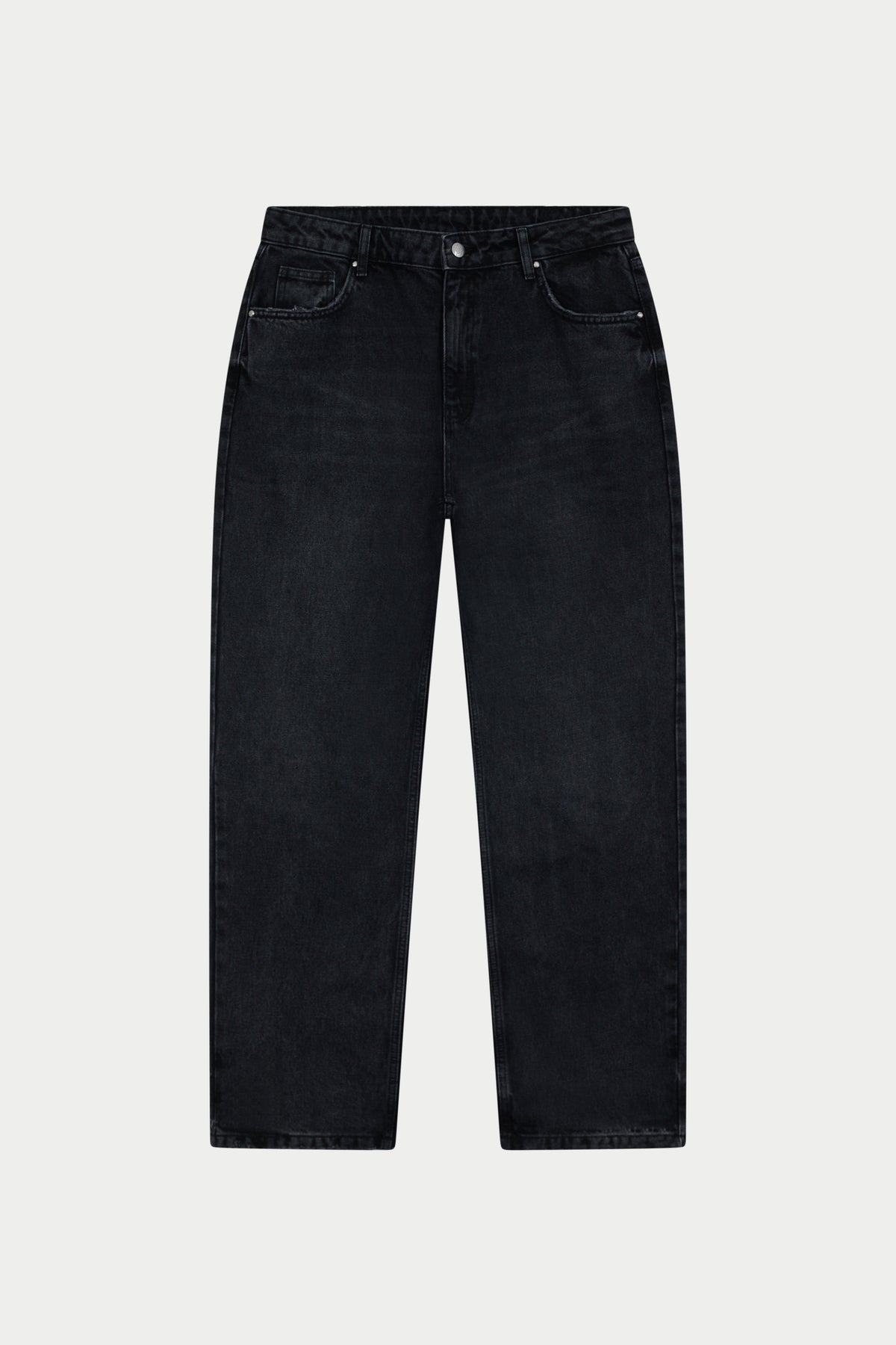 RELAXED STRAIGHT FIT JEAN - WASHED BLACK
