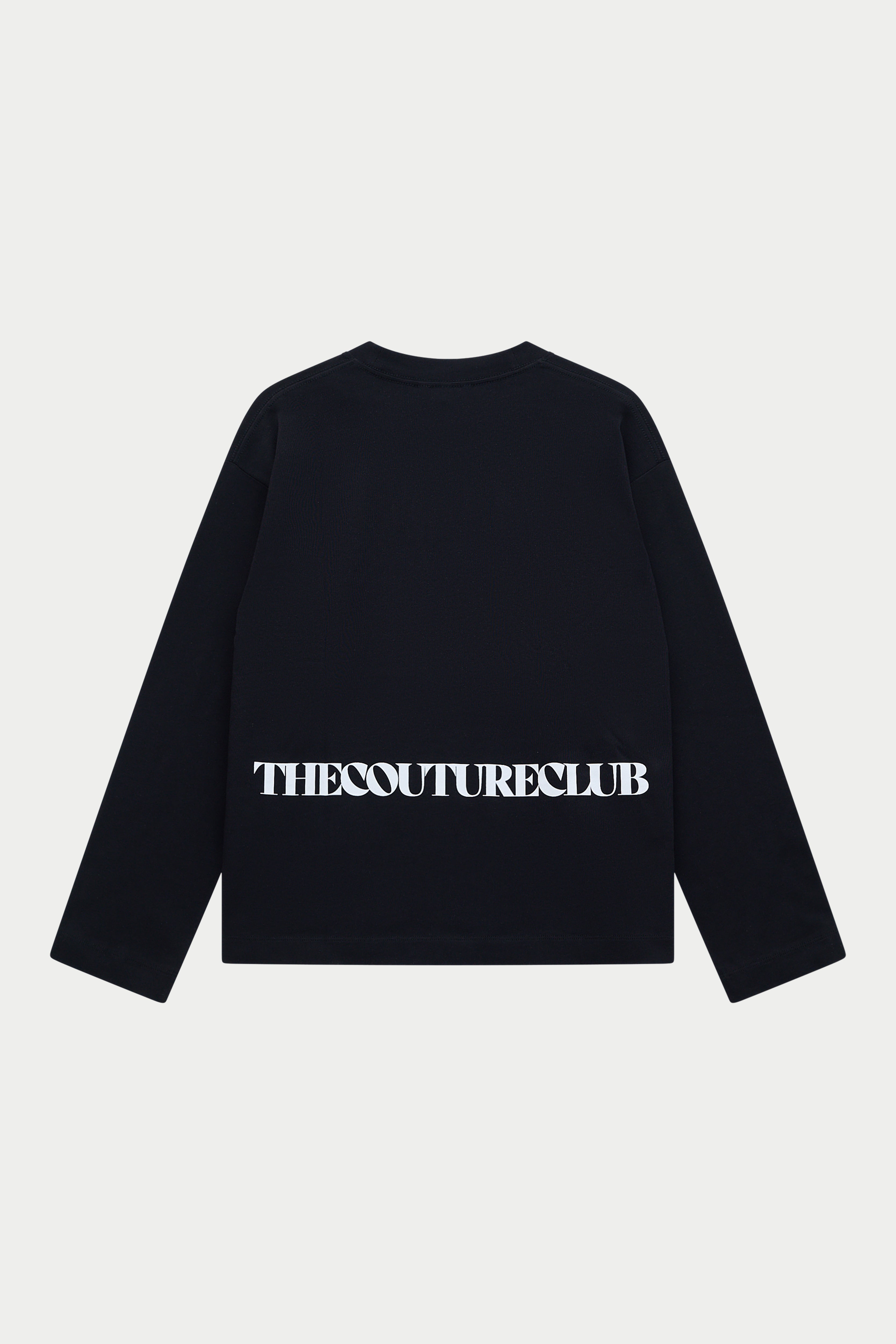 COPYRIGHT PRINT LONG SLEEVE T-SHIRT - BLACK