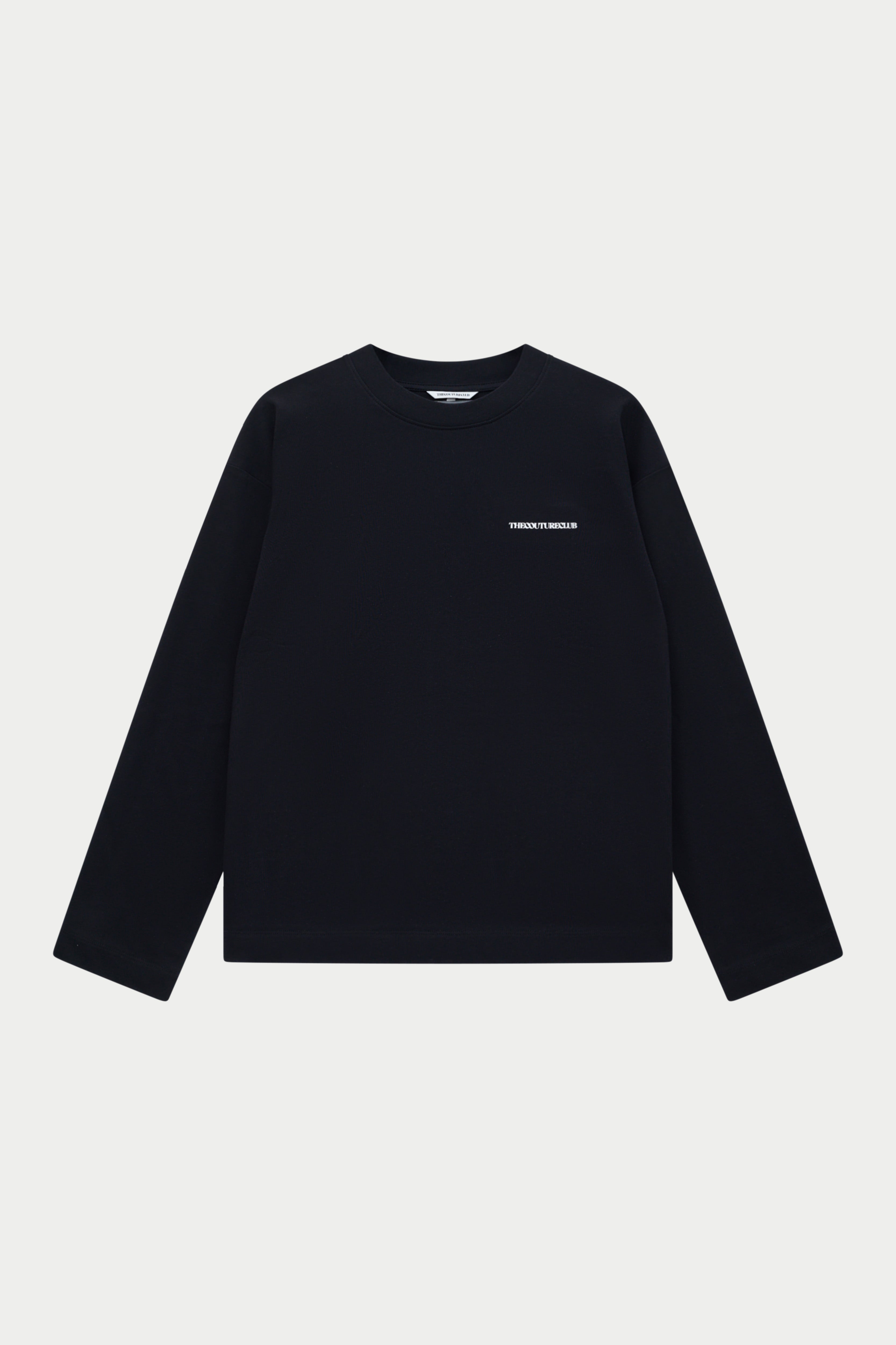 COPYRIGHT GRAPHIC PRINT LONG SLEEVE T-SHIRT - BLACK