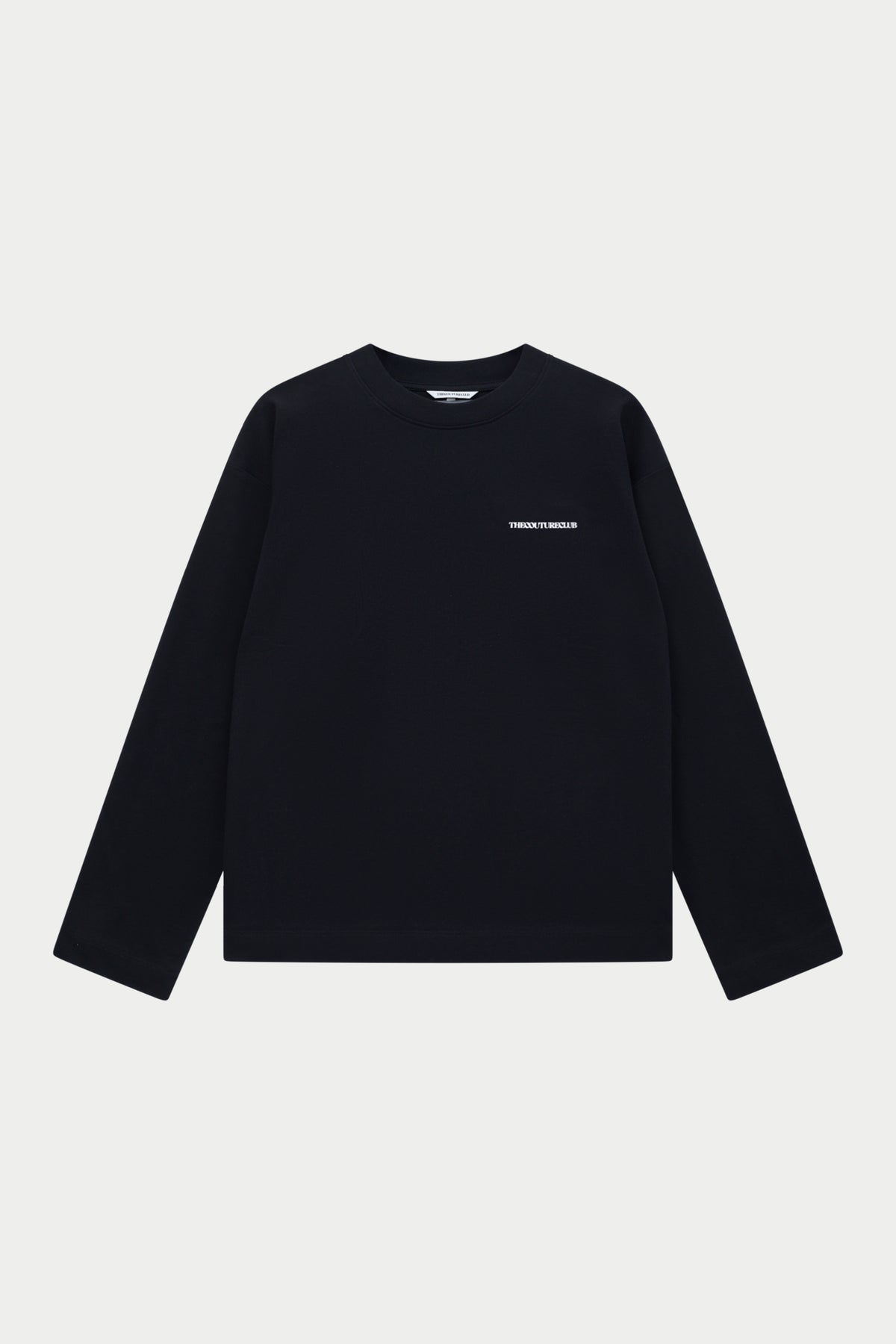COPYRIGHT PRINT LONG SLEEVE T-SHIRT - BLACK