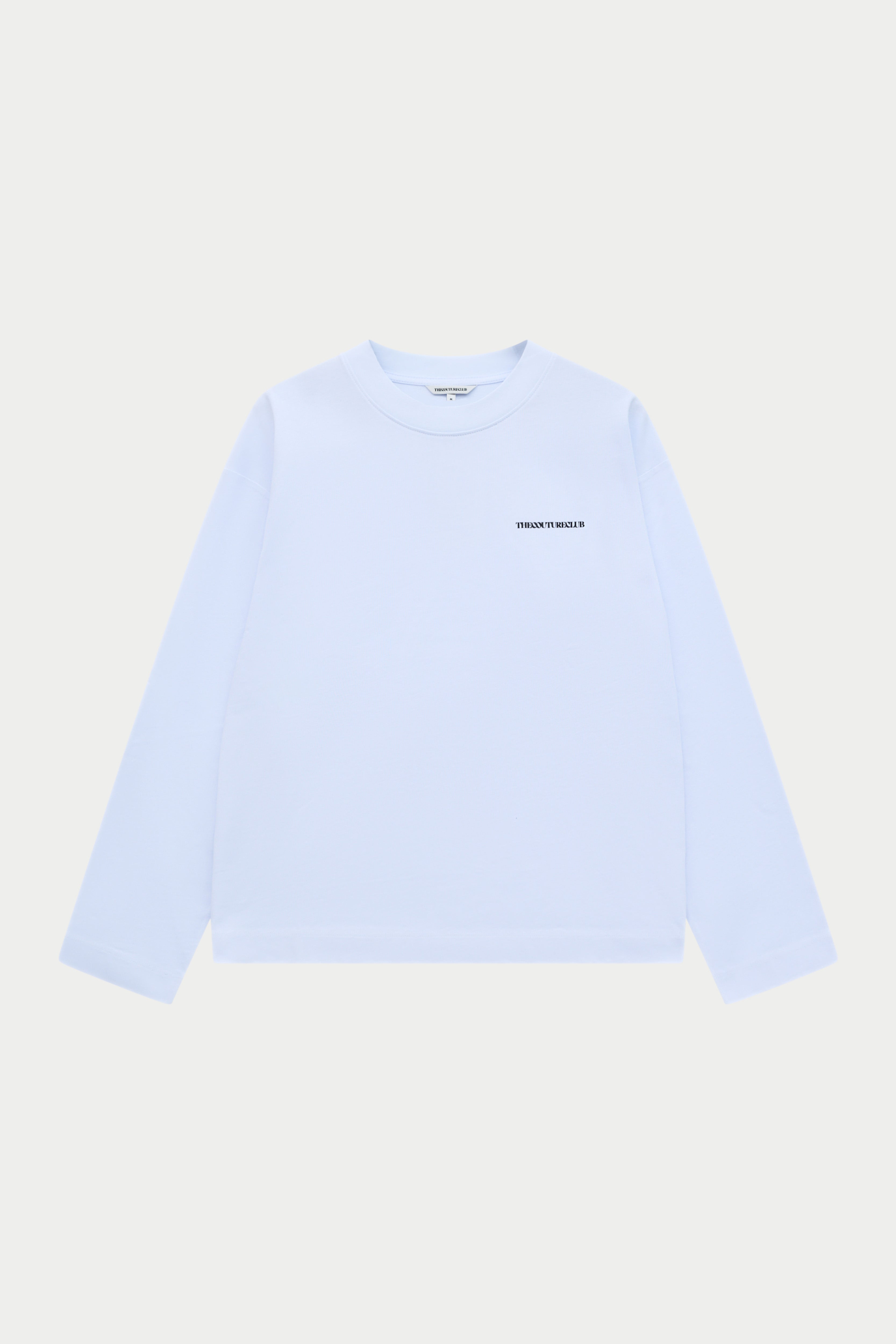 COPYRIGHT GRAPHIC PRINT LONG SLEEVE T-SHIRT - WHITE