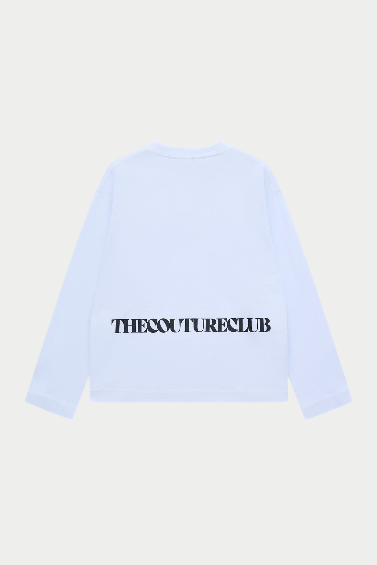 COPYRIGHT GRAPHIC PRINT LONG SLEEVE T-SHIRT - WHITE
